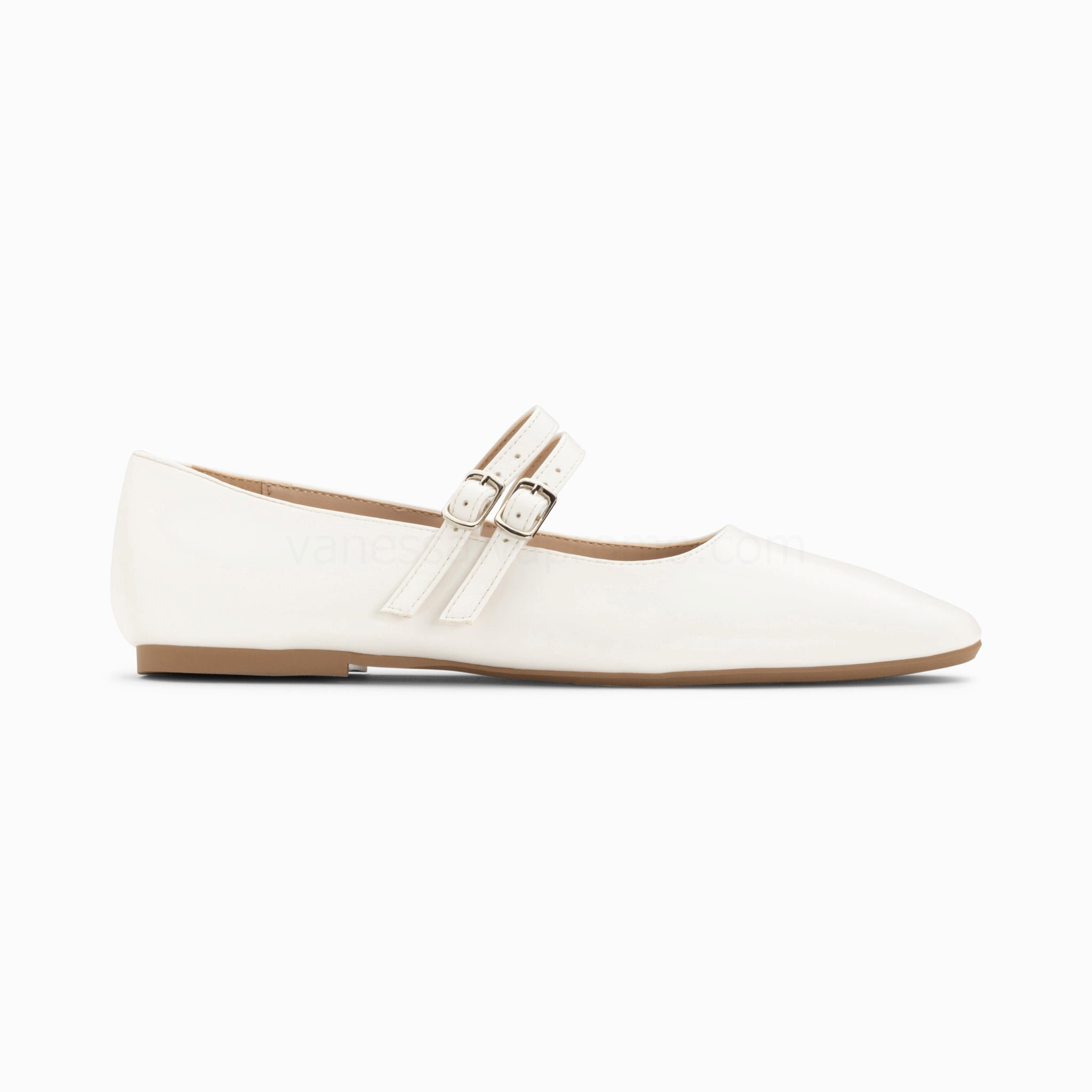 (image for) Ballerines Luce Blanches à Doubles Brides | Vanessawupromo.Com 43