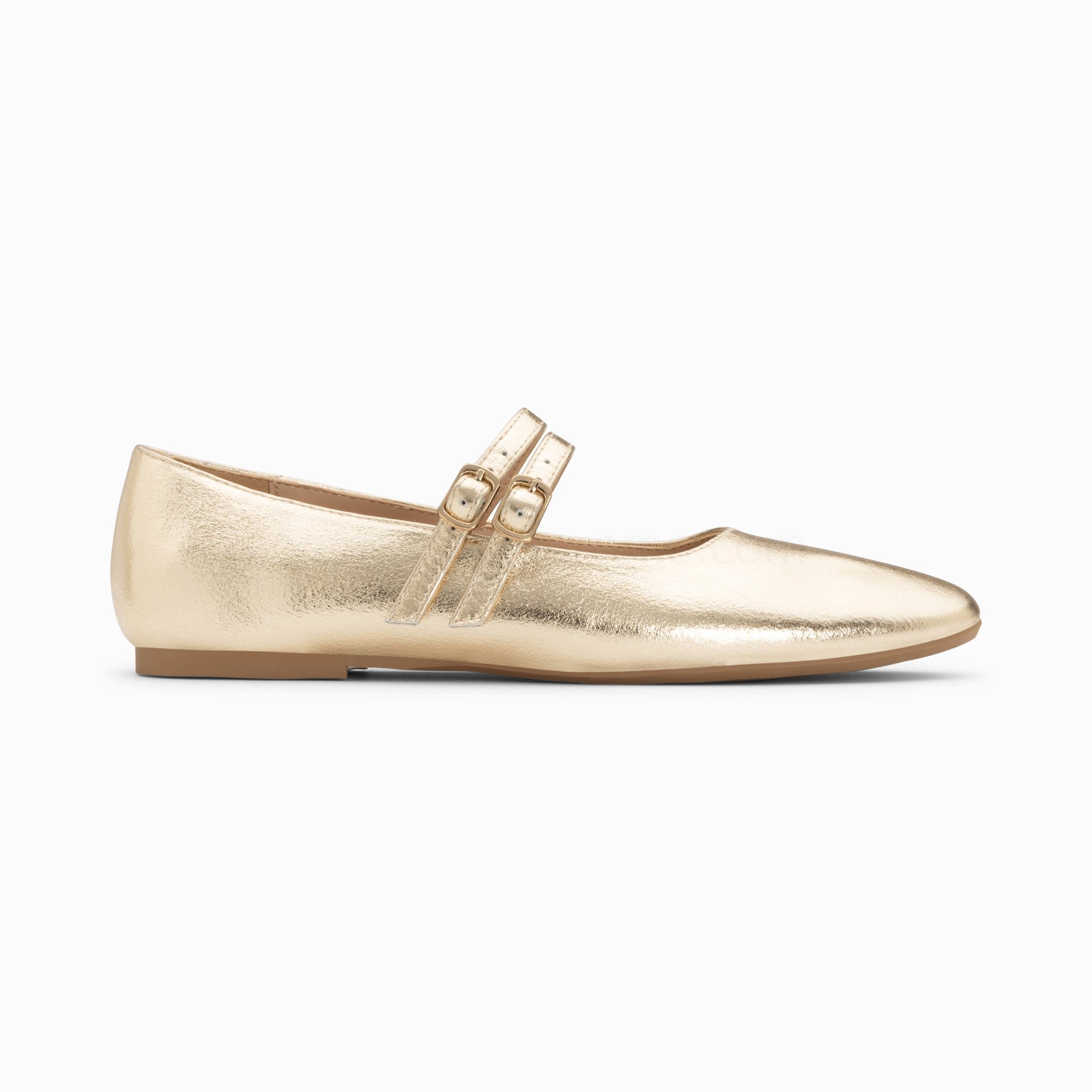 (image for) Ballerines Luce Or à Doubles Brides | Vanessawupromo.Com 02