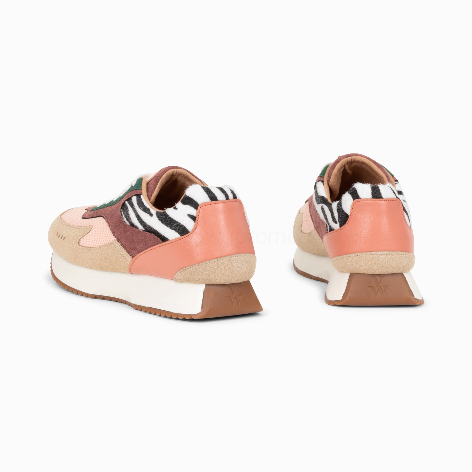 (image for) Baskets Anouk Rose Et Beige à Semelle Running | Vanessawupromo.Com 382