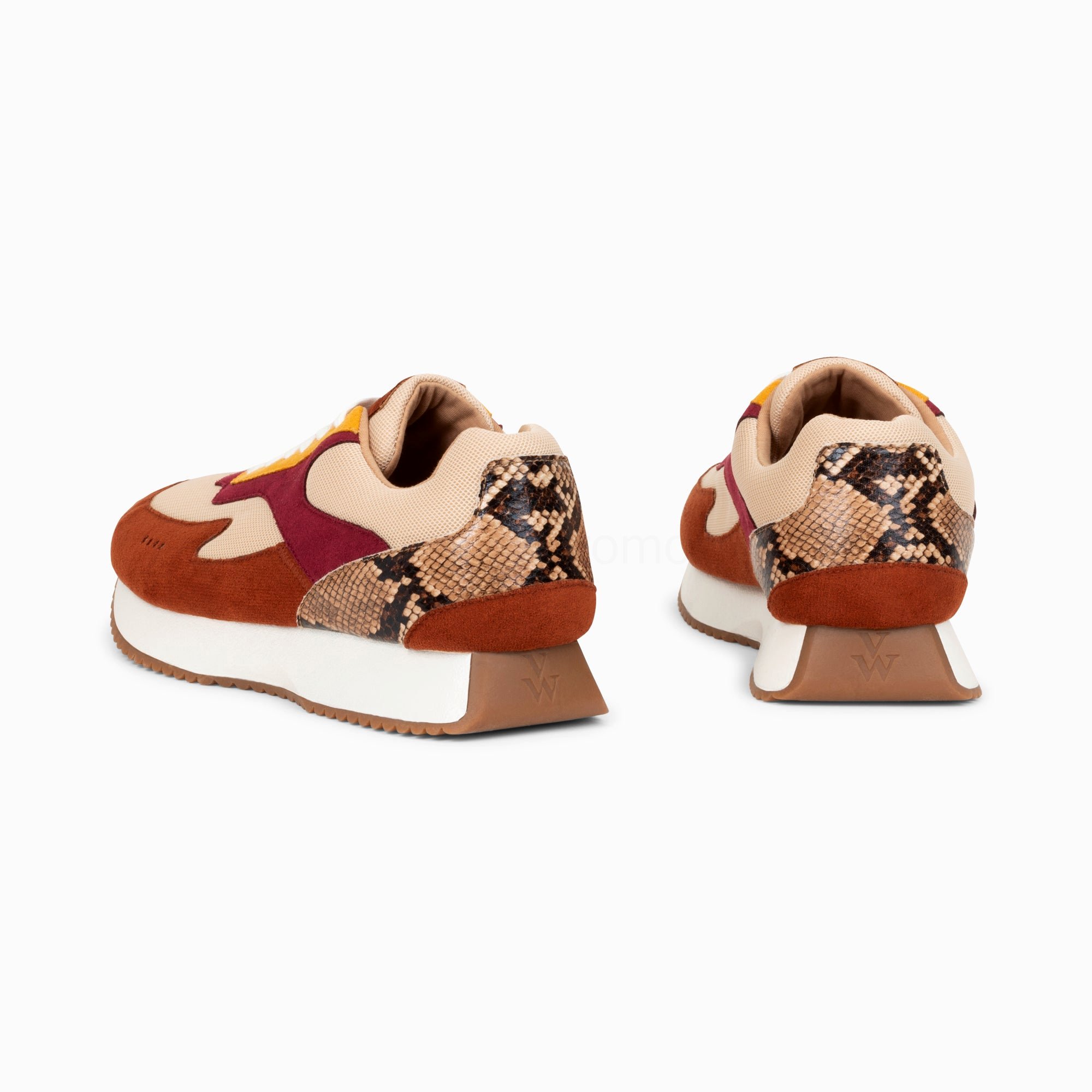 (image for) Baskets Anouk Marron Et Beige à Semelle Running | Vanessawupromo.Com 379