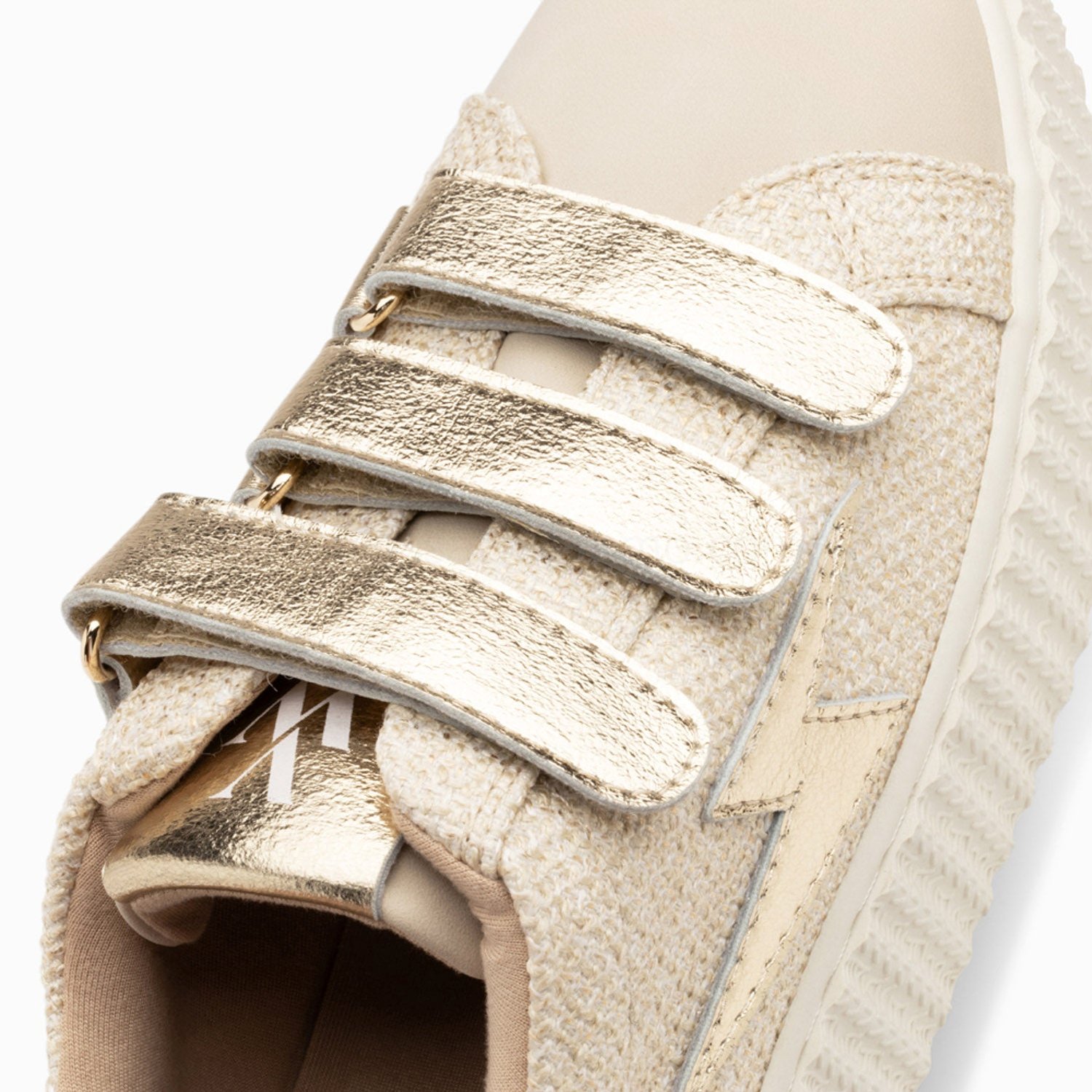 (image for) Baskets éClair Summer Beige Et Or à Scratchs | Vanessawupromo.Com 107