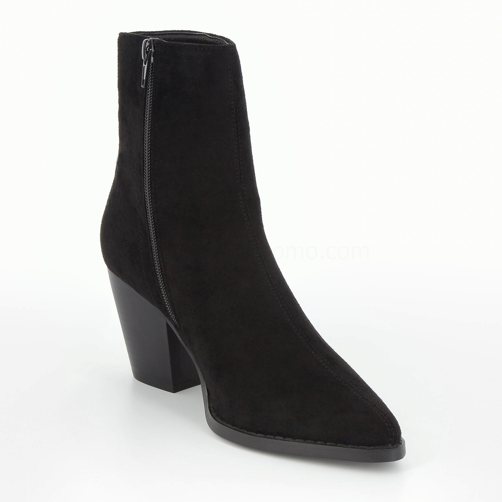 (image for) Bottines Constance à Talon En SuéDine Noire | Vanessawupromo.Com 411