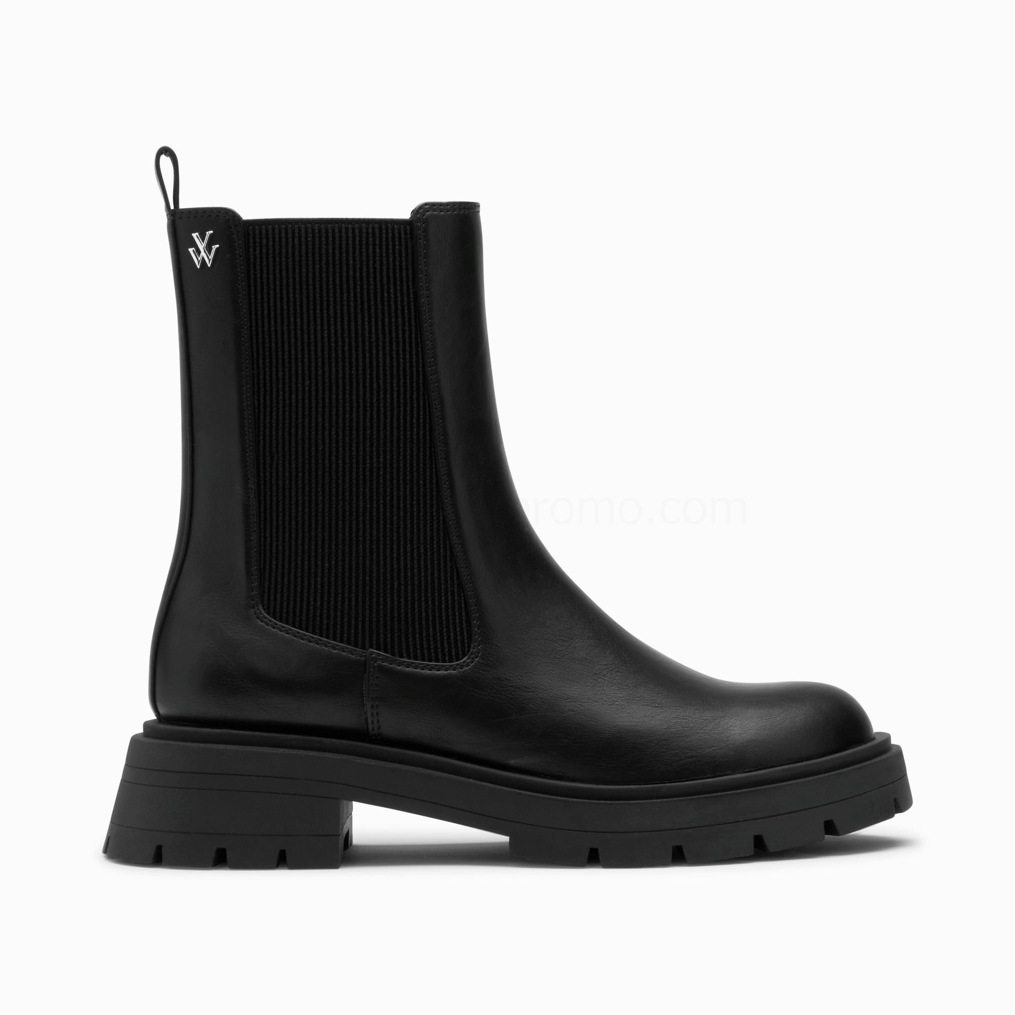 (image for) Bottines Chelsea Phoebe Noires à Semelle Oversize | Vanessawupromo.Com 291