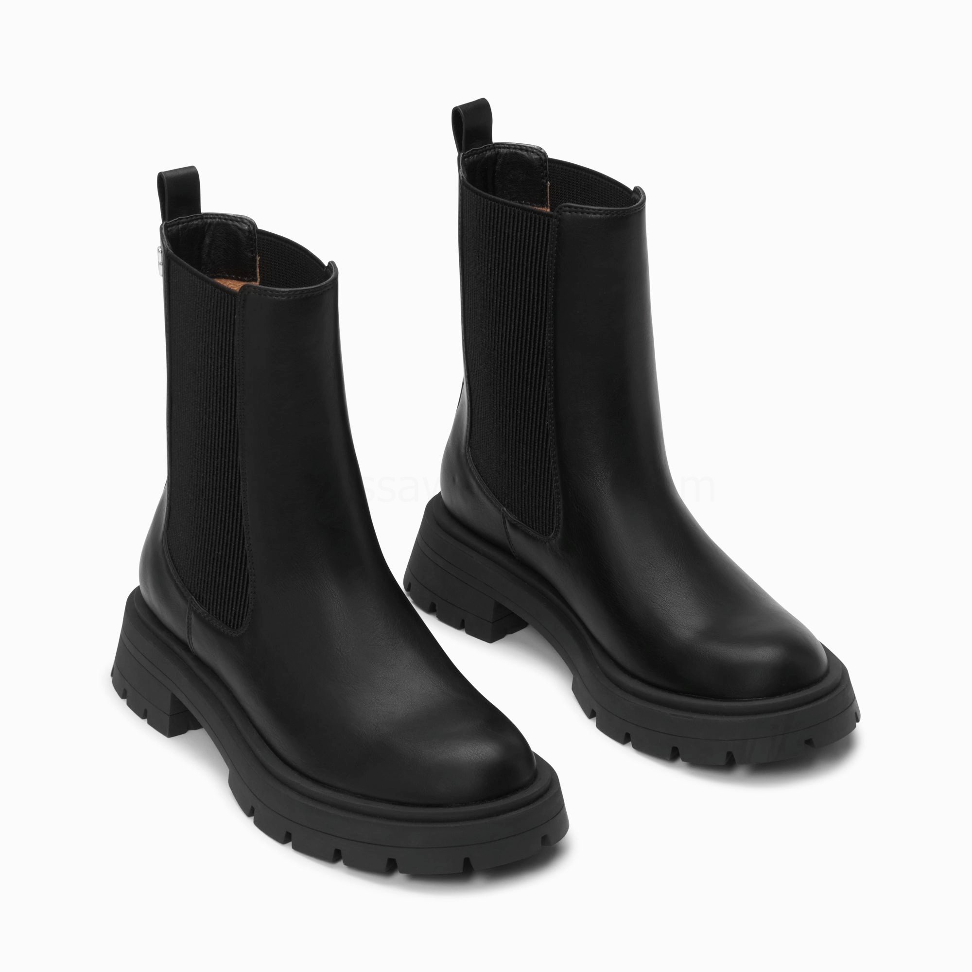 (image for) Bottines Chelsea Phoebe Noires à Semelle Oversize | Vanessawupromo.Com 291