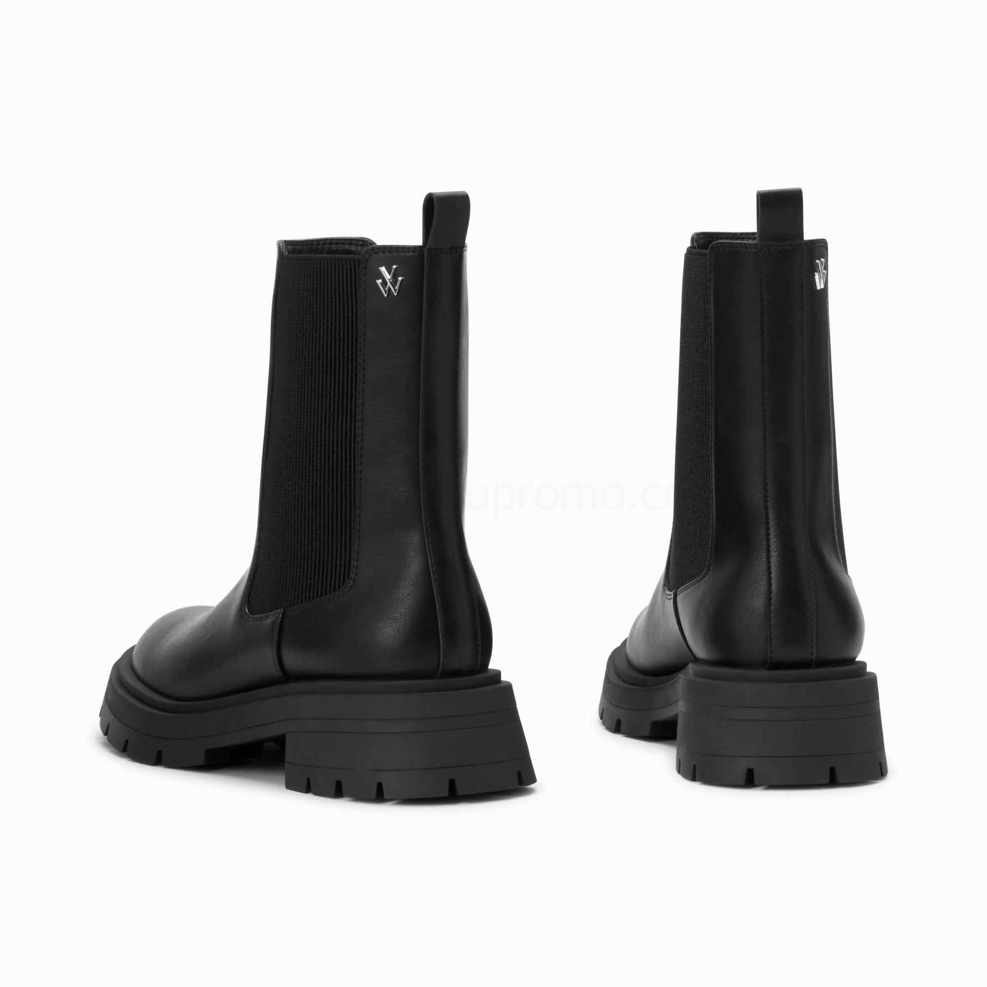 (image for) Bottines Chelsea Phoebe Noires à Semelle Oversize | Vanessawupromo.Com 291