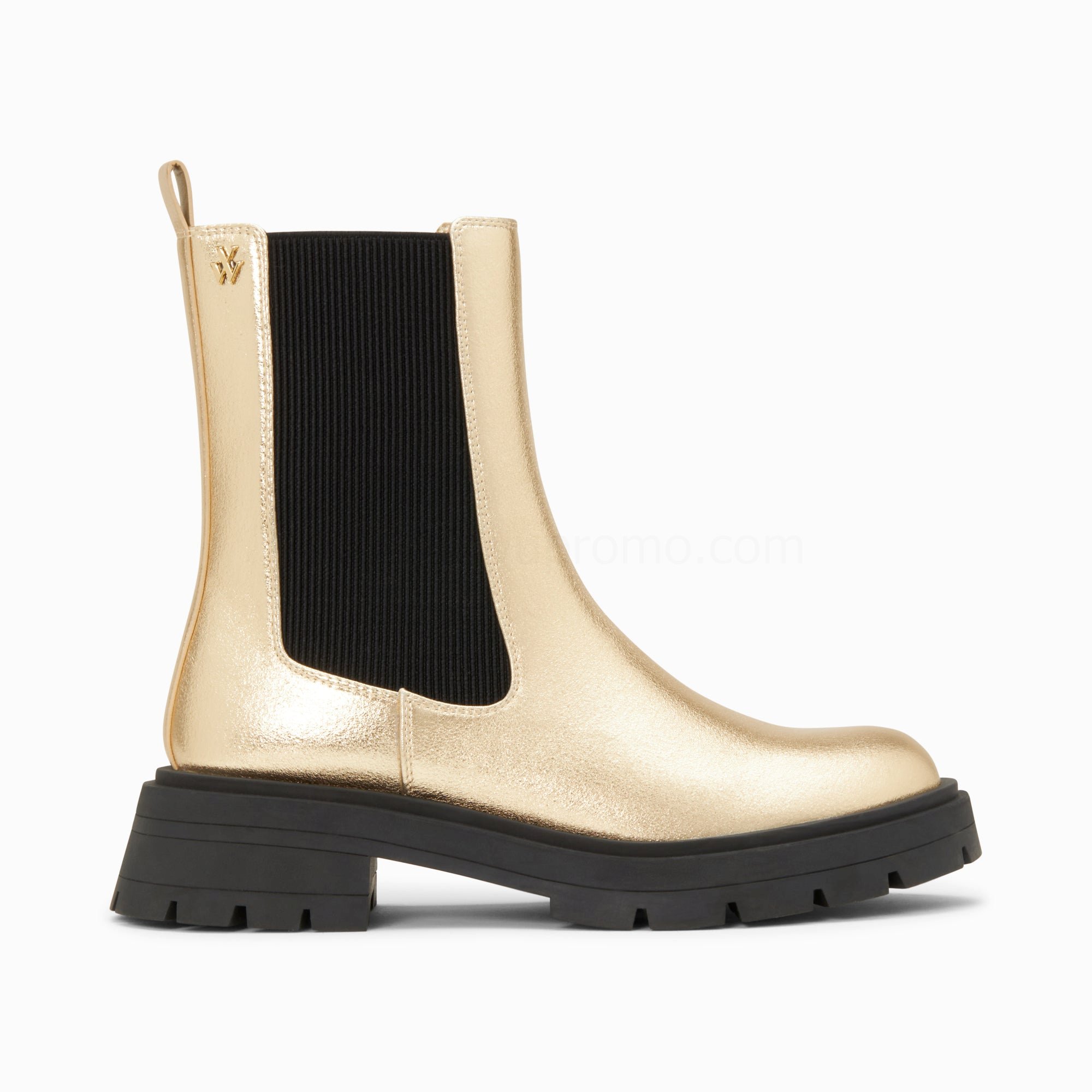 (image for) Bottines Chelsea Phoebe Or à Semelle Oversize | Vanessawupromo.Com 598