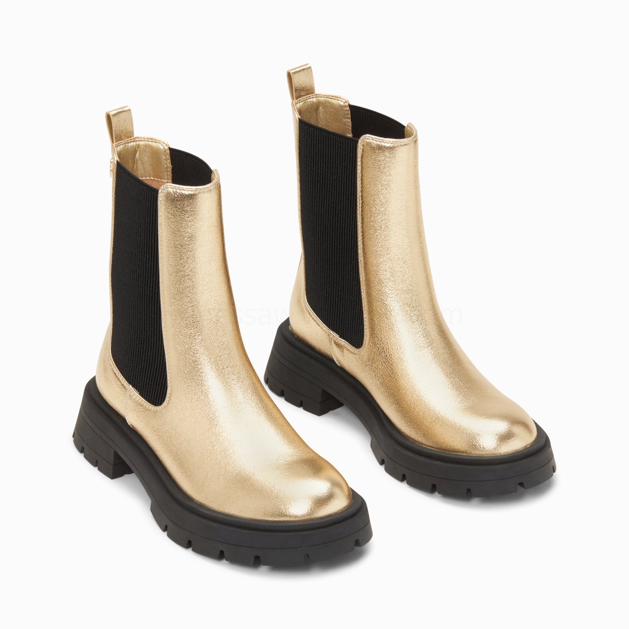 (image for) Bottines Chelsea Phoebe Or à Semelle Oversize | Vanessawupromo.Com 598