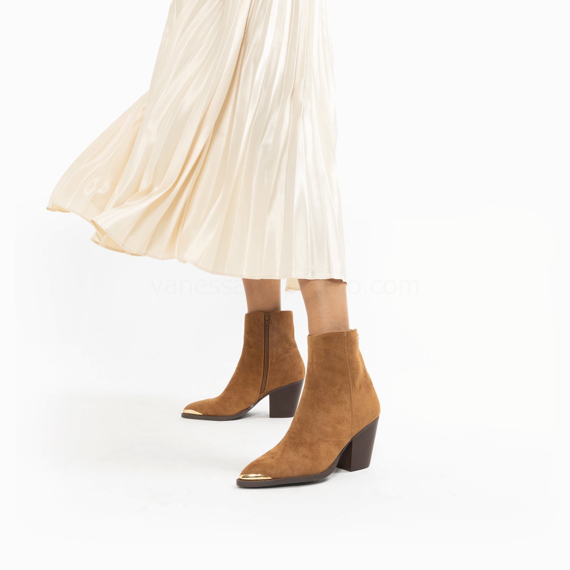 (image for) Bottines Santiags Jenn Camel à Talon | Vanessawupromo.Com 294