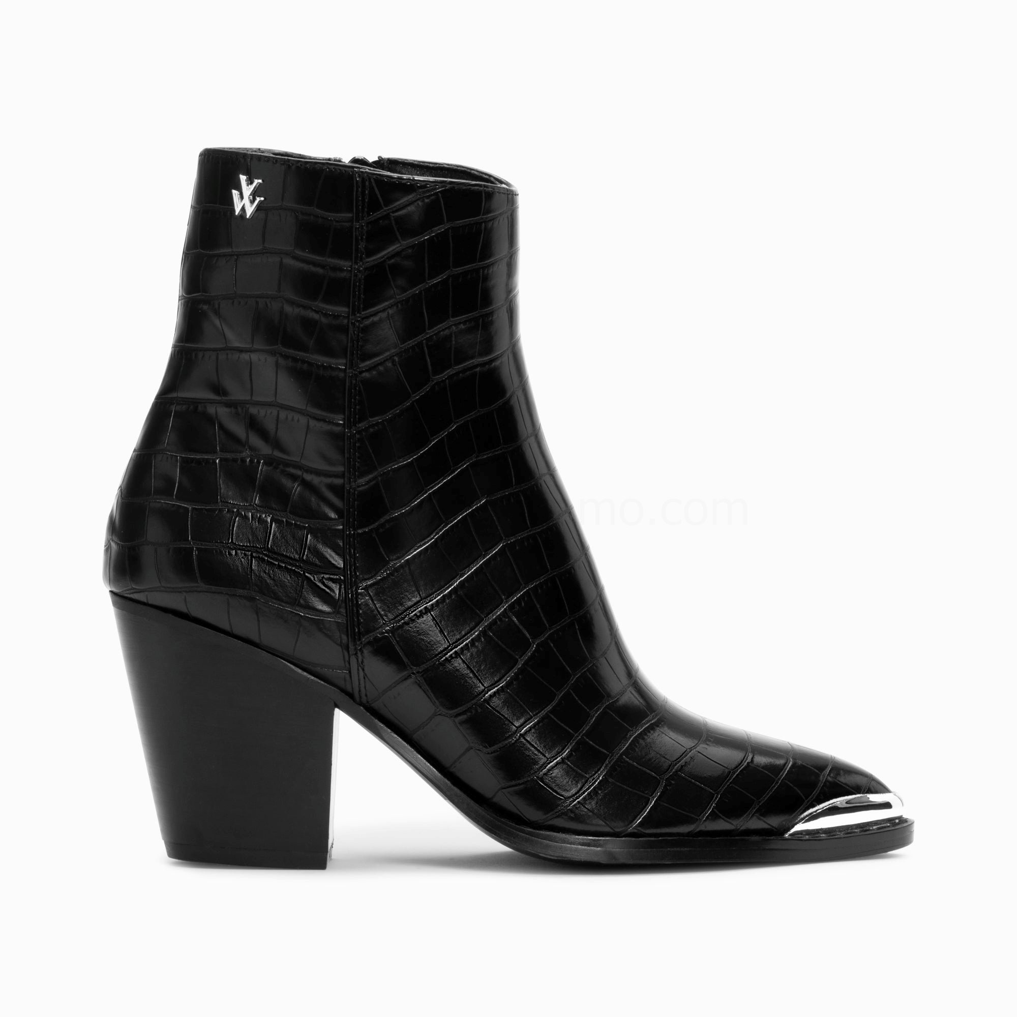 (image for) Bottines Santiags Jenn Noir Croco à Talon | Vanessawupromo.Com 456