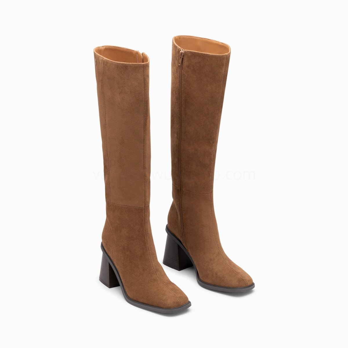 (image for) Bottes Rita Camel à Talon TrapèZe | Vanessawupromo.Com 650