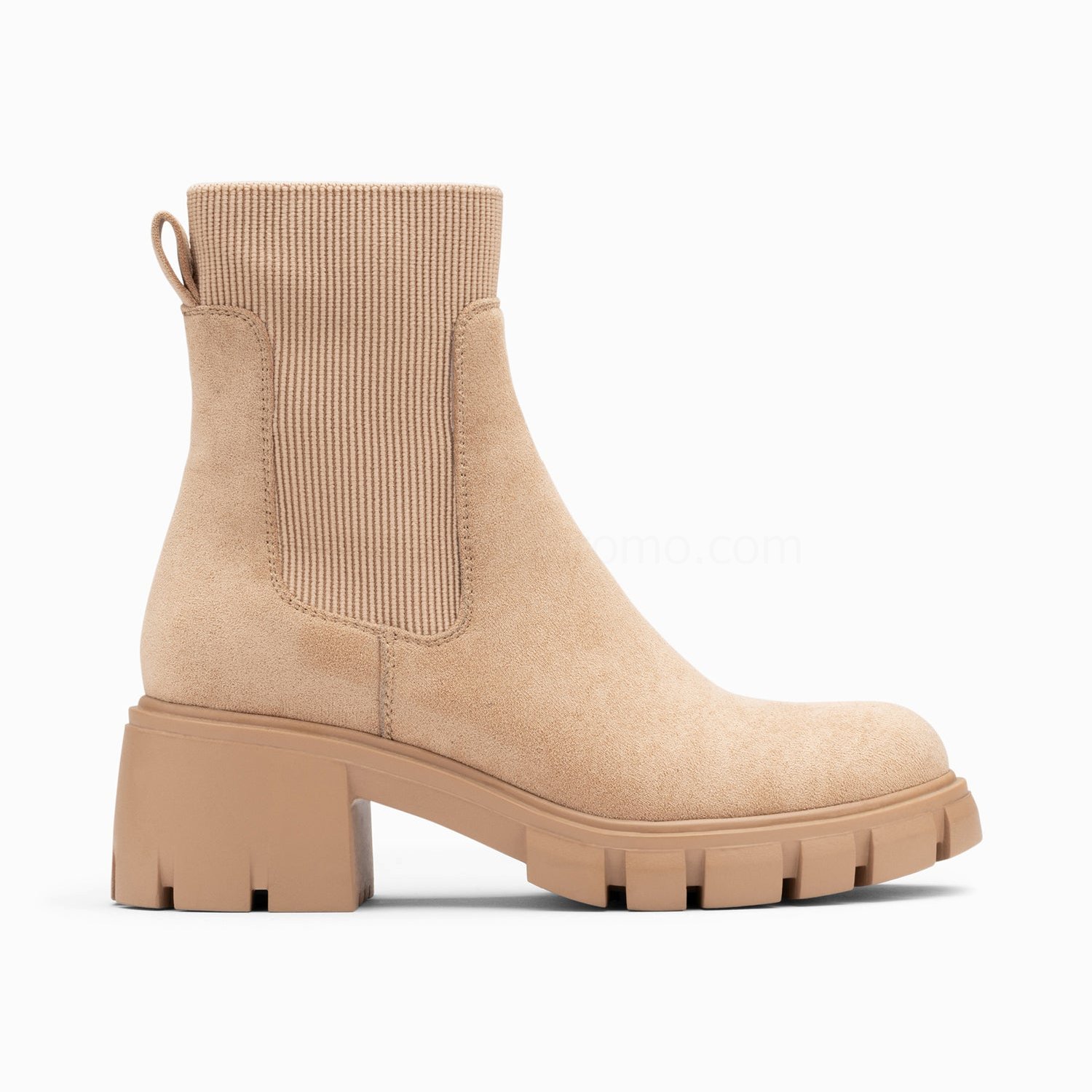 (image for) Bottines Chelsea ValéRie Beige à Talon Cranté | Vanessawupromo.Com 251