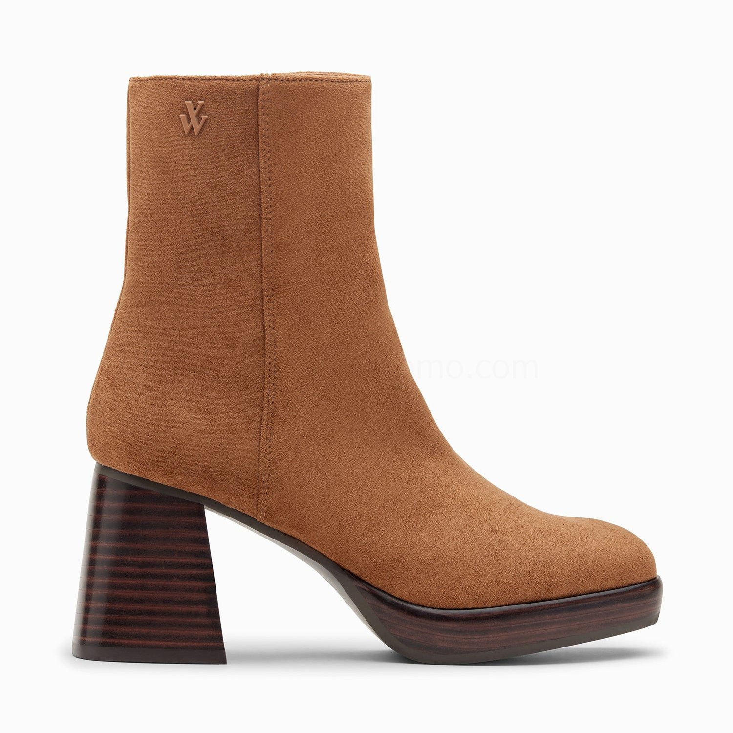 (image for) Bottines Marina Camel à Plateforme Et Talon Bois | Vanessawupromo.Com 287