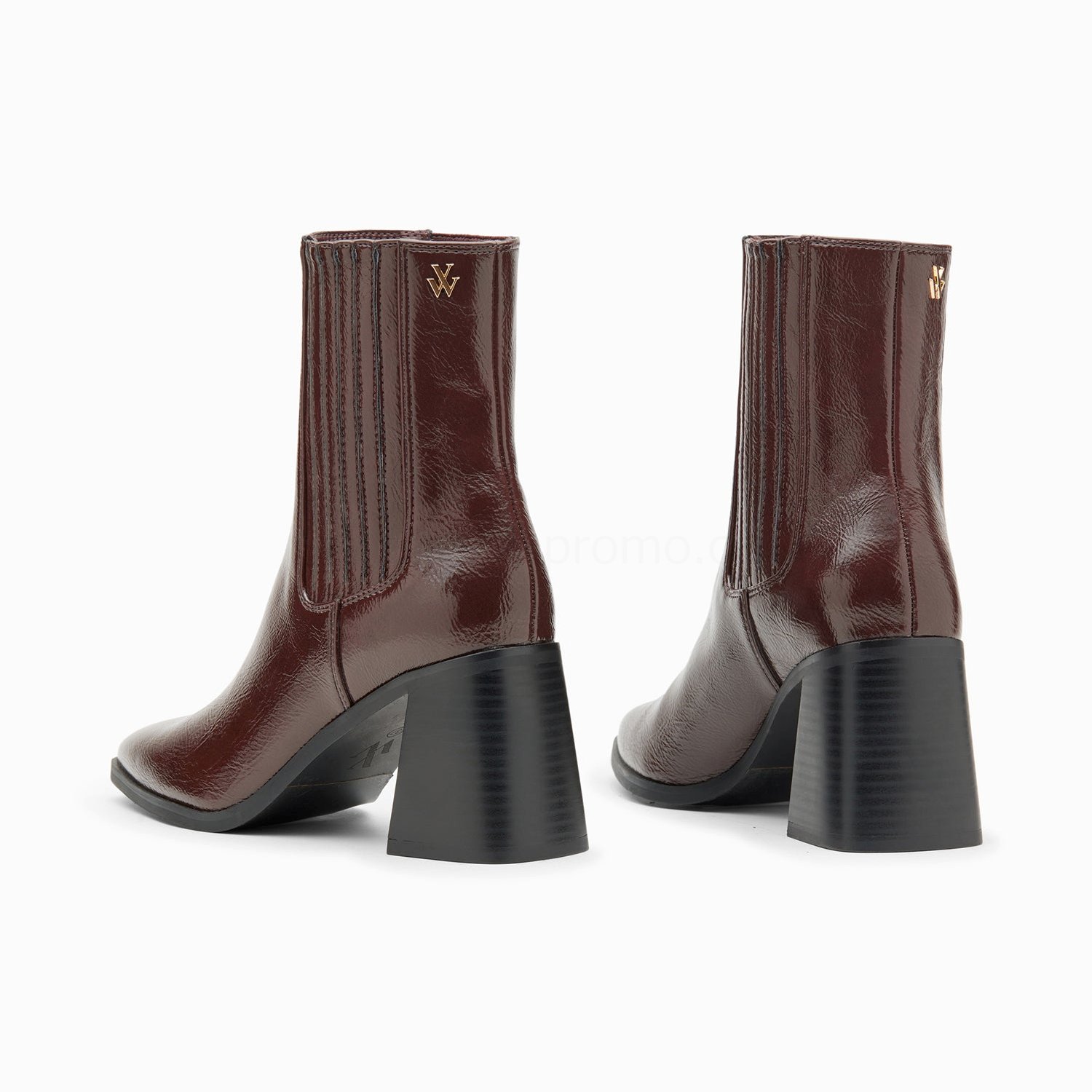 (image for) Bottines Montantes Taylor Marron à Talon TrapèZe | Vanessawupromo.Com 470