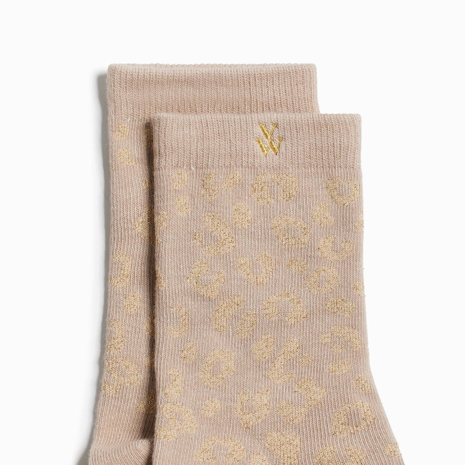 (image for) Chaussettes Tara Beige Et LéOpard Or | Vanessawupromo.Com 05