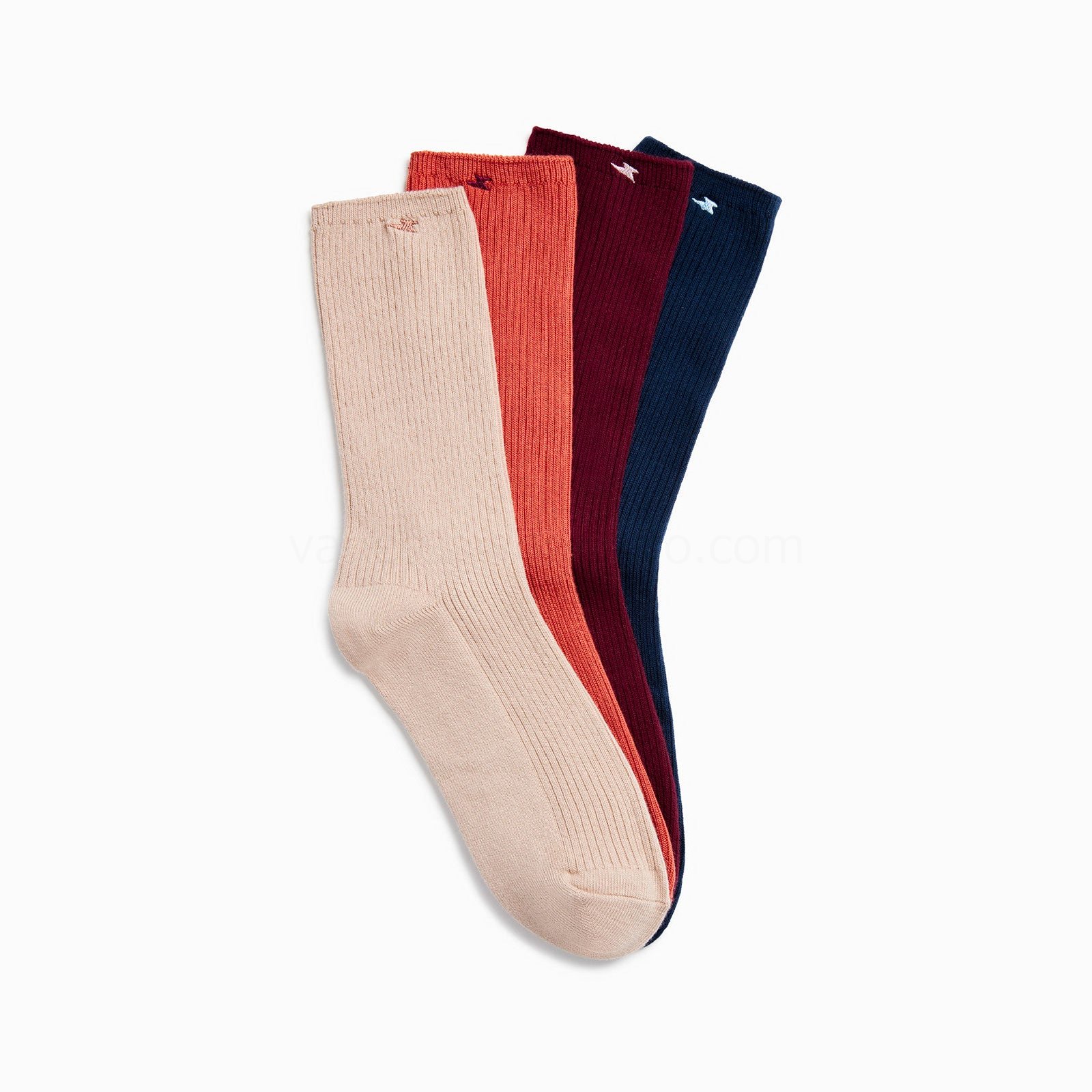 (image for) Chaussettes Ella Bleu Marine CôTeléEs | Vanessawupromo.Com 761