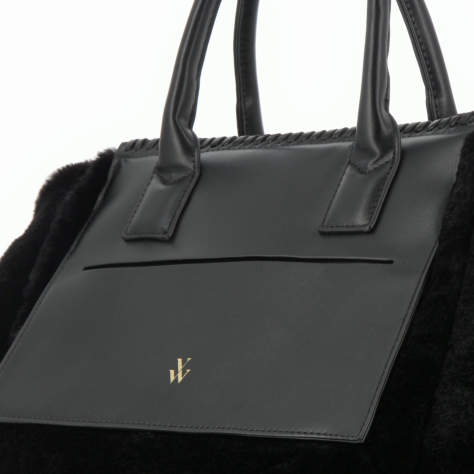 (image for) Cabas Christiane Noir En Fausse Fourrure | Vanessawupromo.Com 818