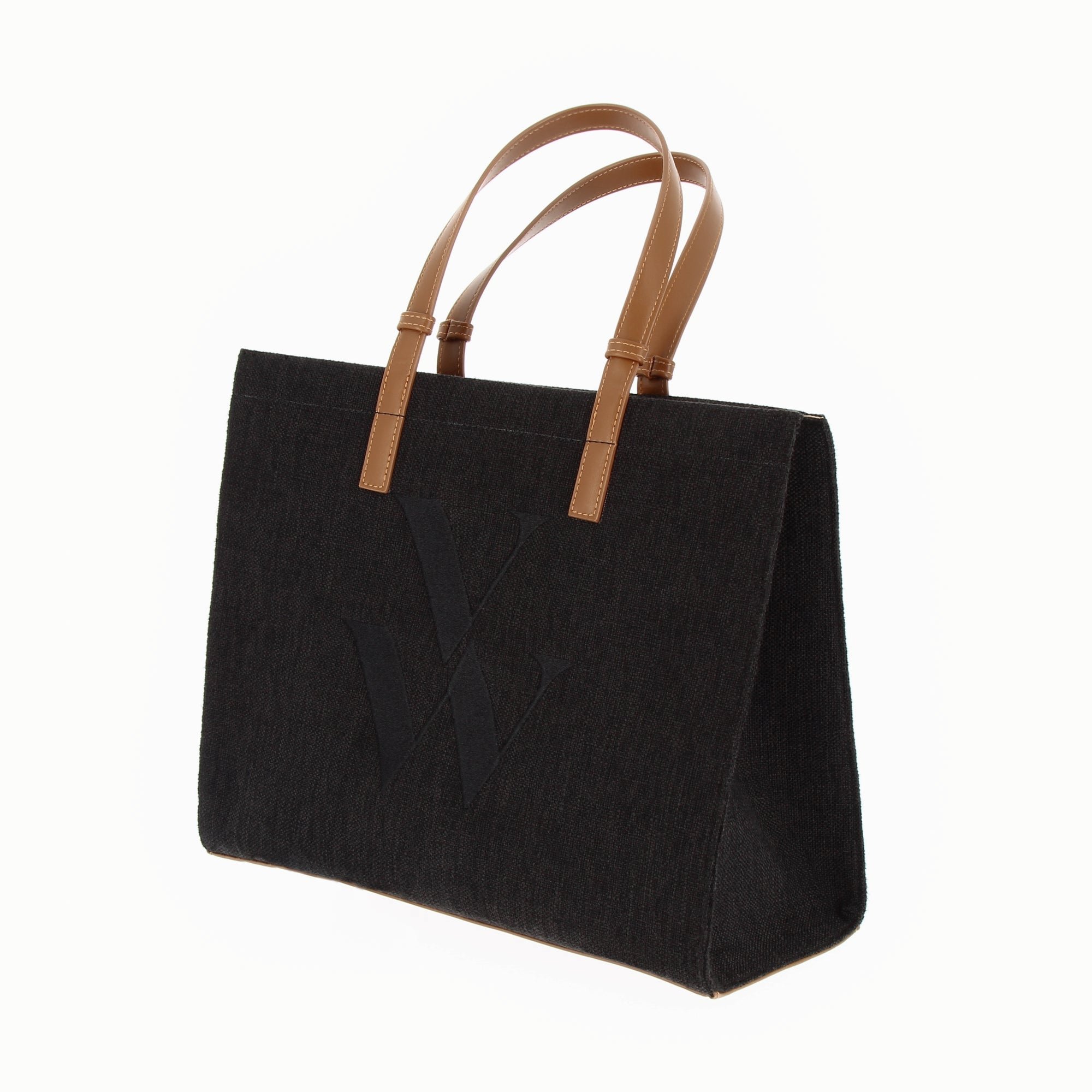 (image for) Sac Cabas Monogramme Emilia Noir | Vanessawupromo.Com 802