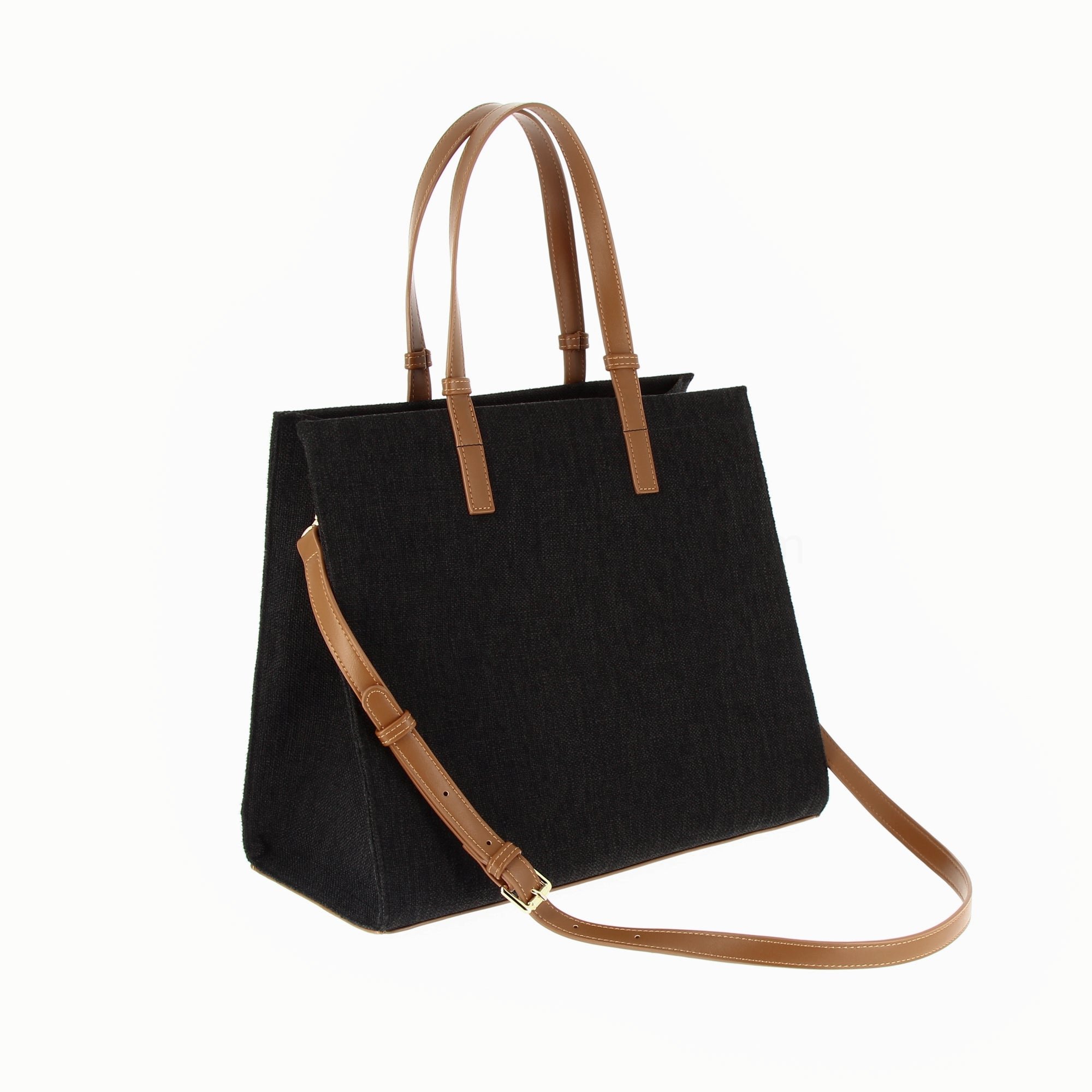 (image for) Sac Cabas Monogramme Emilia Noir | Vanessawupromo.Com 802