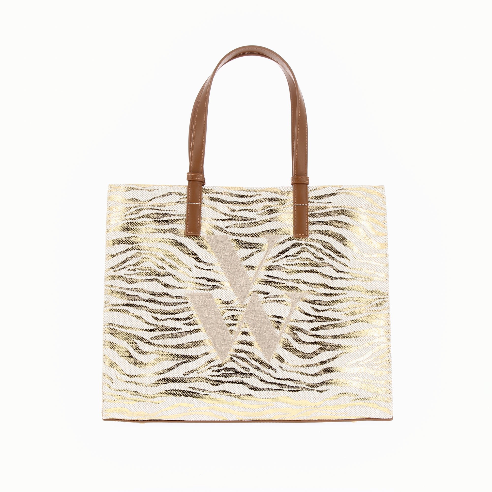 (image for) Sac Cabas Monogramme Emilia ZéBré Or | Vanessawupromo.Com 800