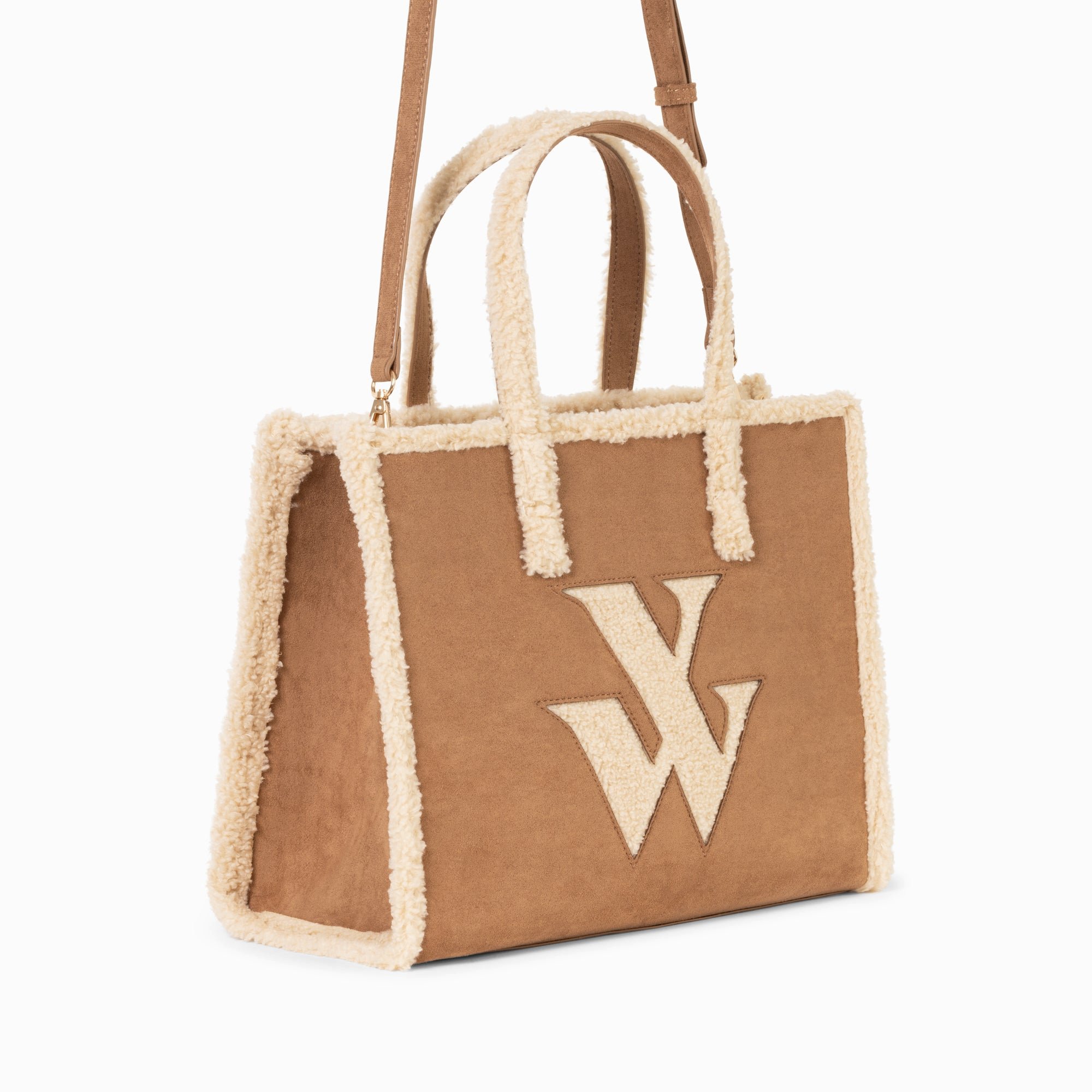 (image for) Sac Cabas Luba Camel Et Beige En Fausse Fourrure | Vanessawupromo.Com 797