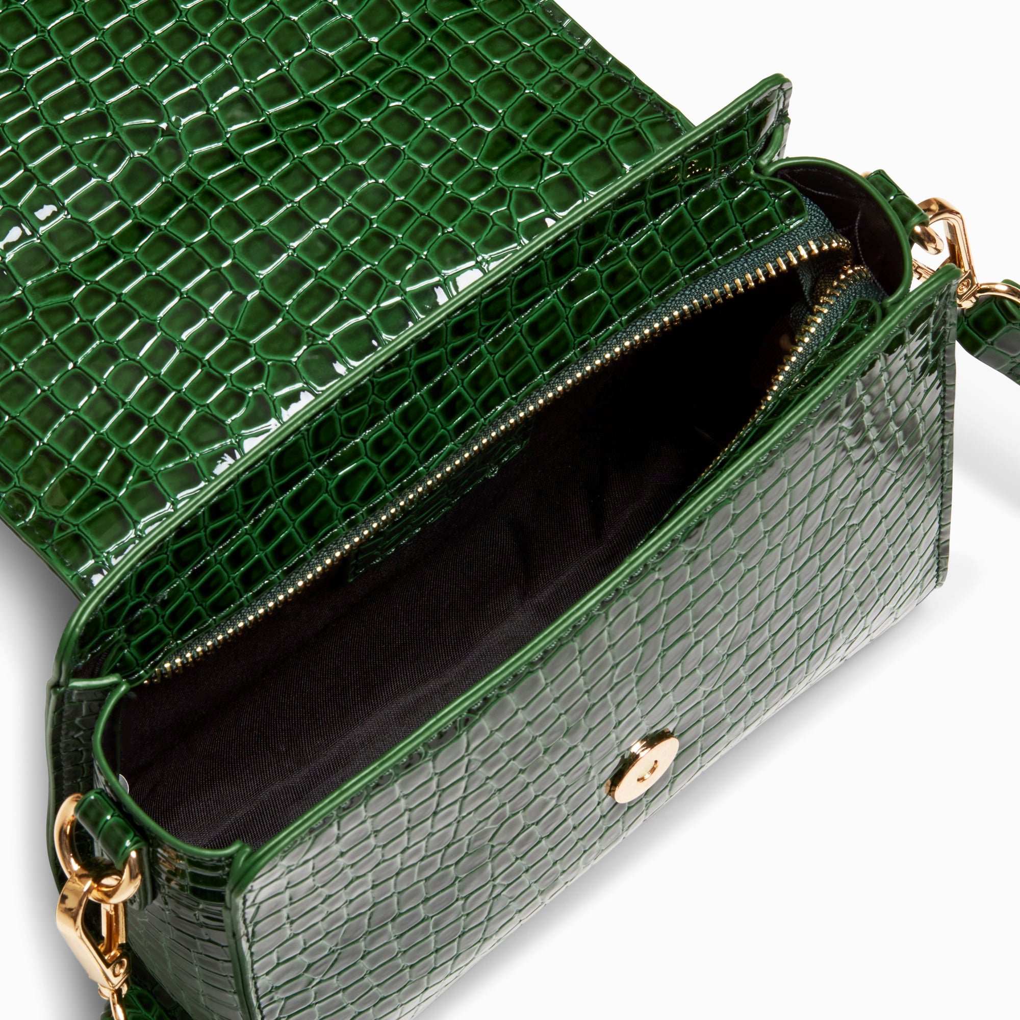 (image for) Petit Sac à Main Joanne Vert Croco | Vanessawupromo.Com 788