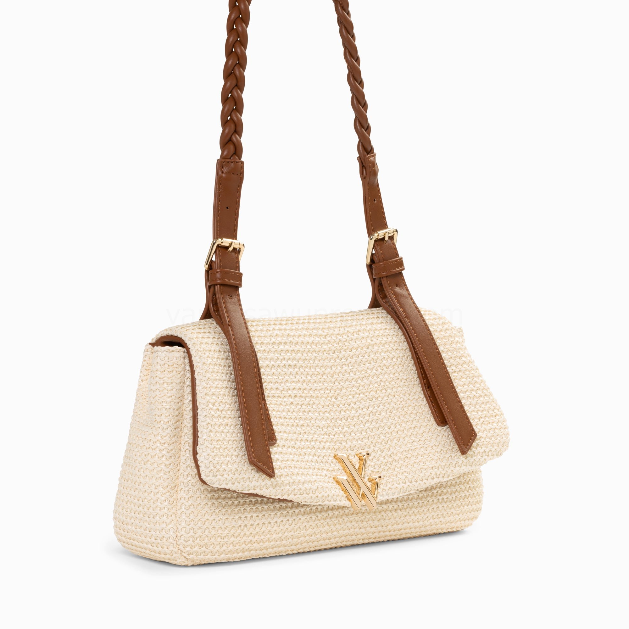 (image for) Sac Baguette Isaline En Raphia Beige Clair à Anse TresséE | Vanessawupromo.Com 791