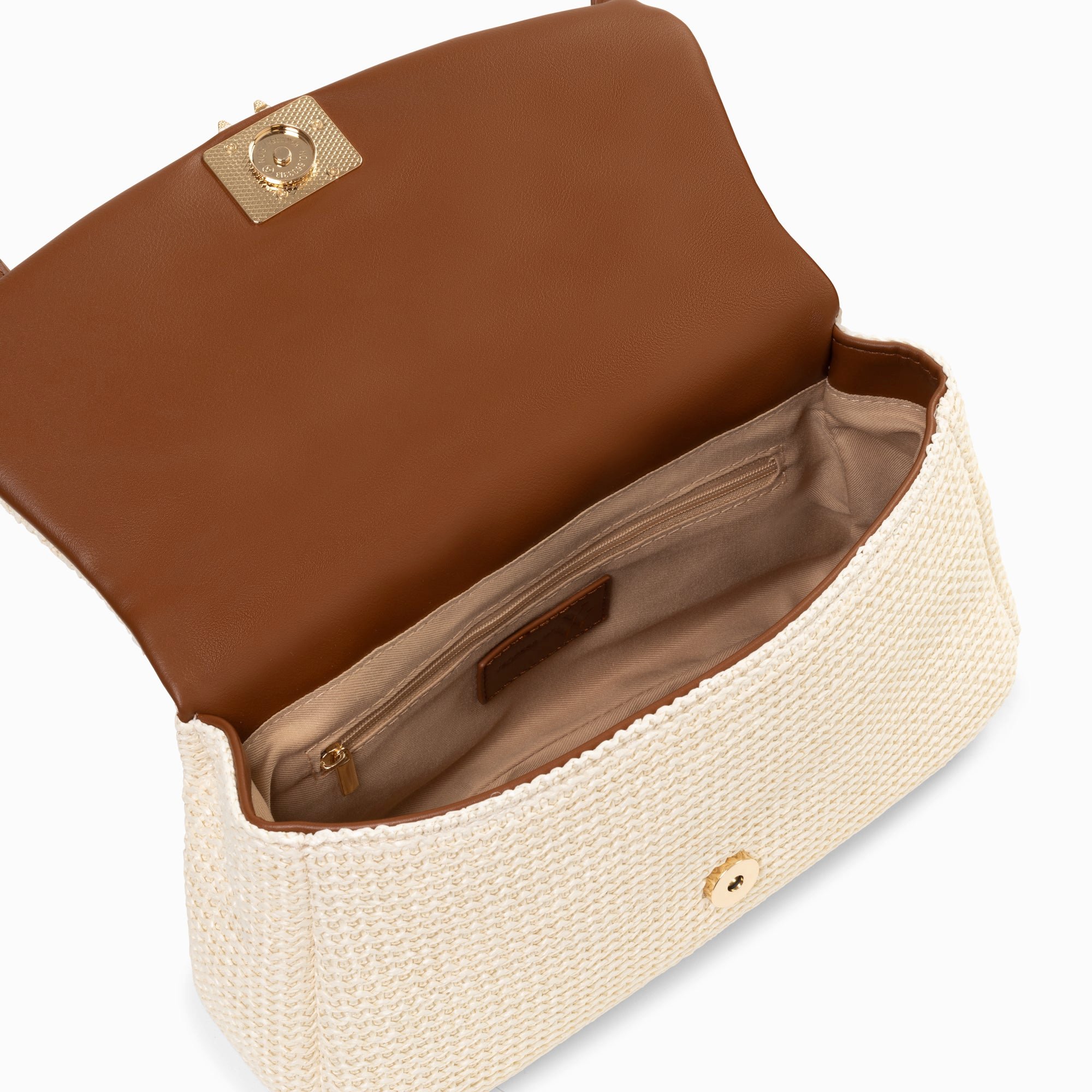 (image for) Sac Baguette Isaline En Raphia Beige Clair à Anse TresséE | Vanessawupromo.Com 791