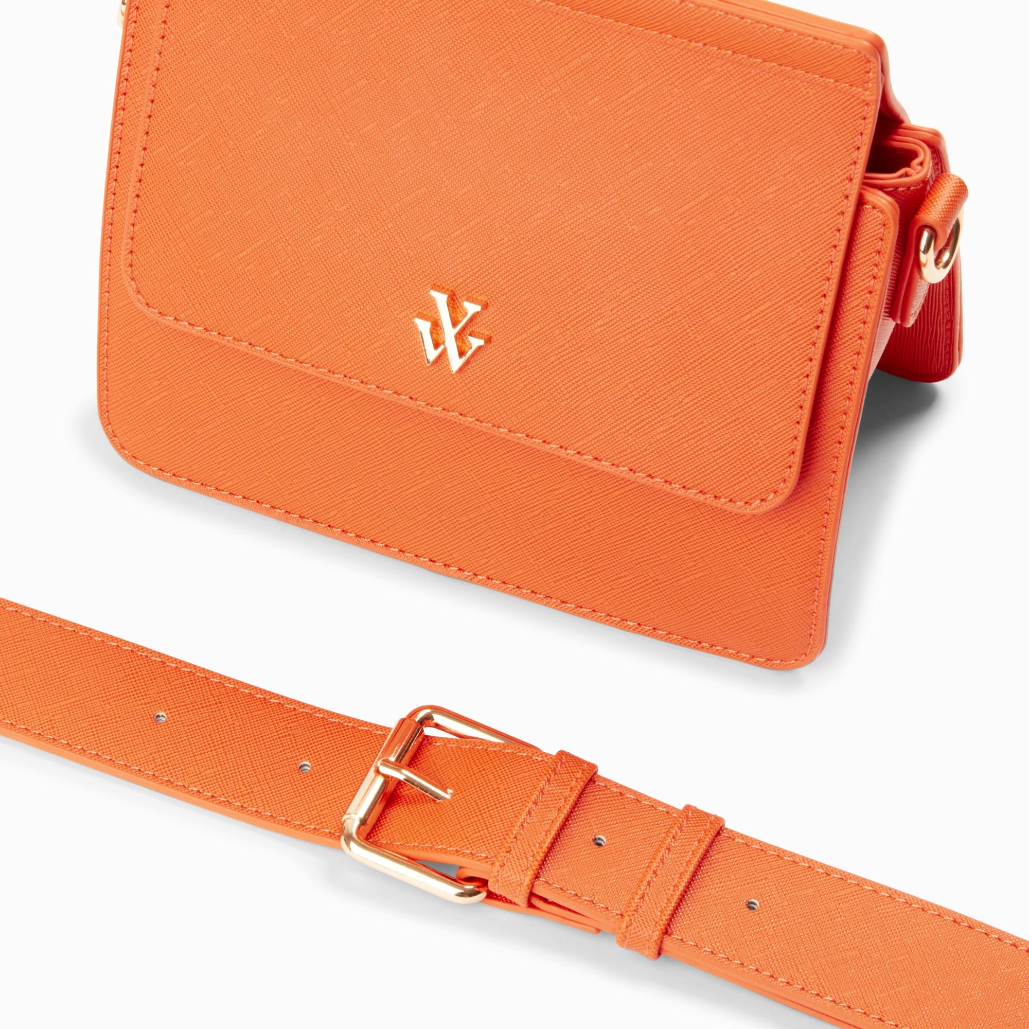 (image for) Mini Sac TrapèZe AuréLie Orange à BandoulièRe | Vanessawupromo.Com 782