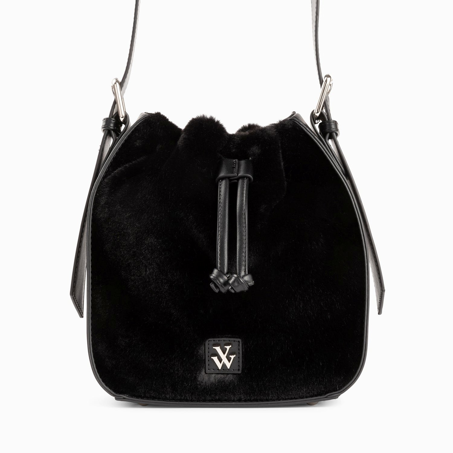 (image for) Sac Bourse Gladis Noir En Fausse Fourrure | Vanessawupromo.Com 771