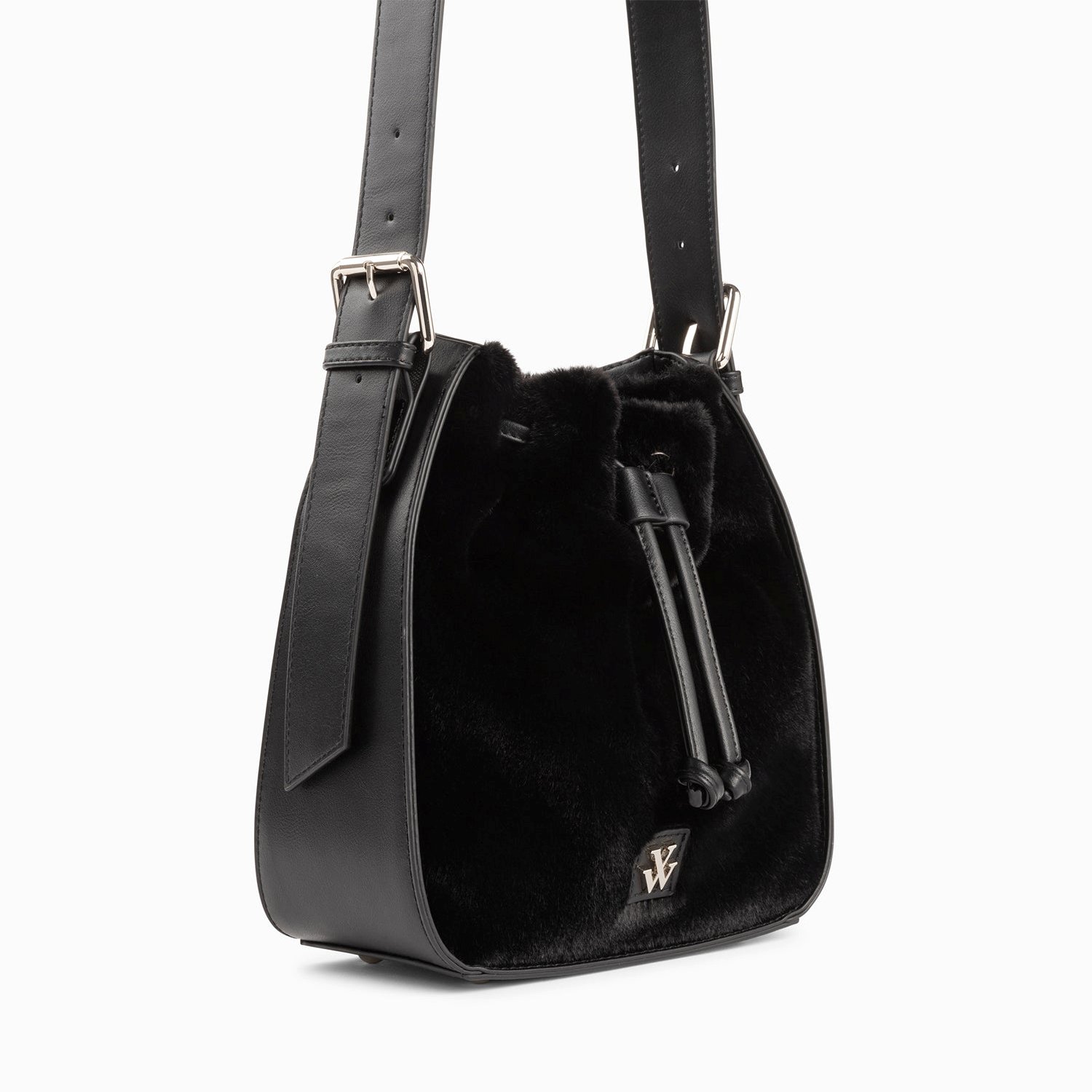 (image for) Sac Bourse Gladis Noir En Fausse Fourrure | Vanessawupromo.Com 771