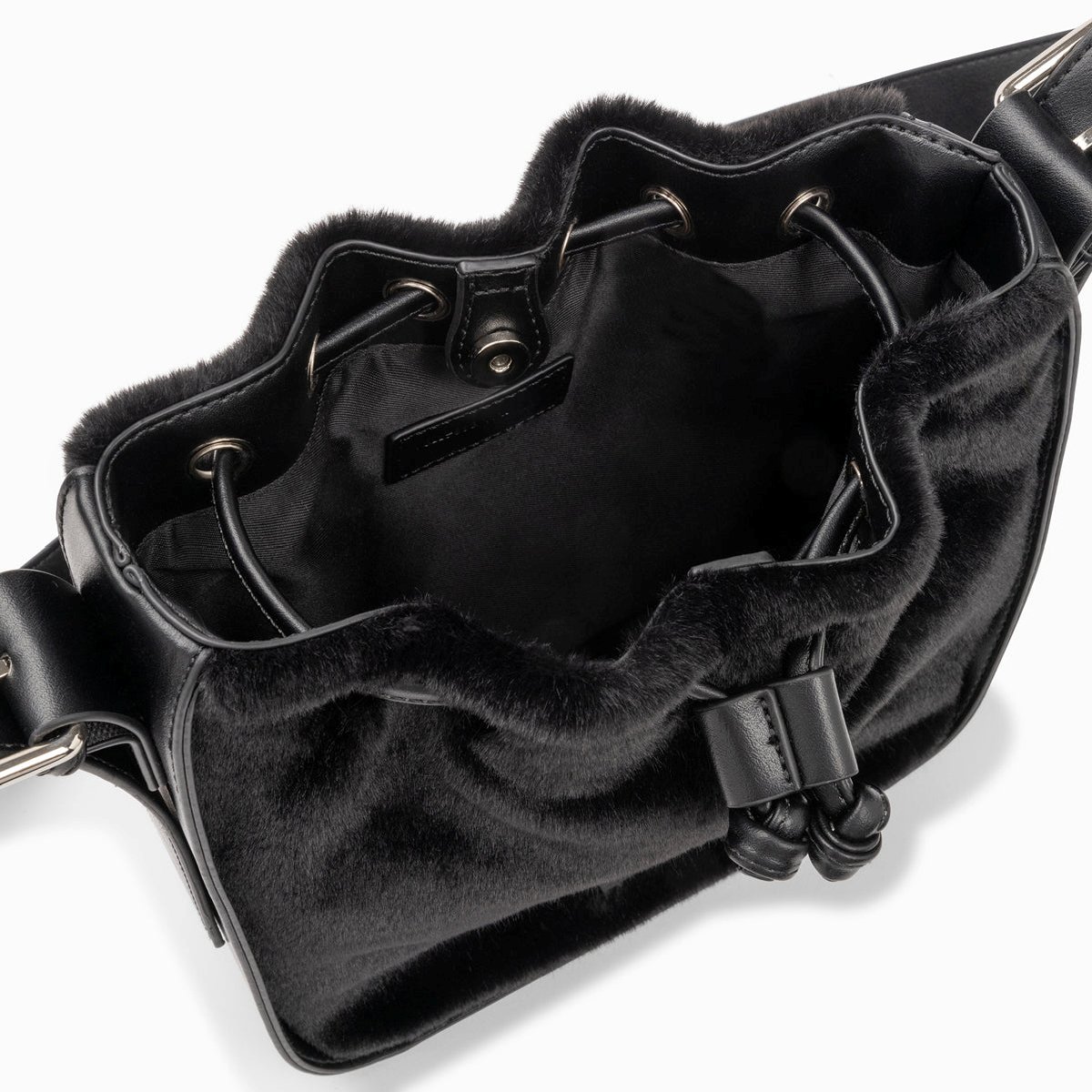 (image for) Sac Bourse Gladis Noir En Fausse Fourrure | Vanessawupromo.Com 771