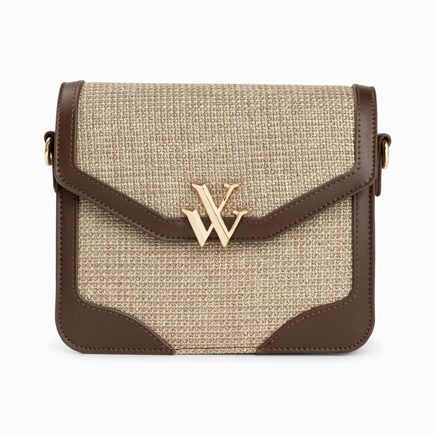 (image for) Petit Sac Cartable Blair Marron En Tweed | Vanessawupromo.Com 778