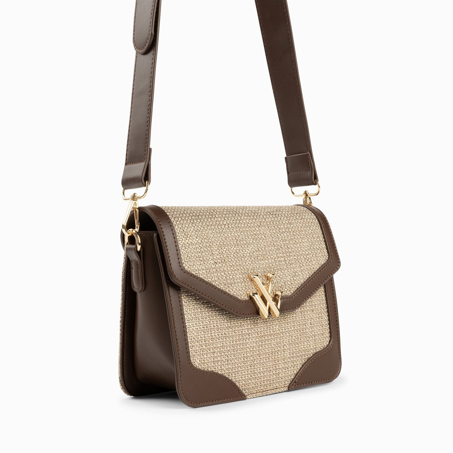 (image for) Petit Sac Cartable Blair Marron En Tweed | Vanessawupromo.Com 778