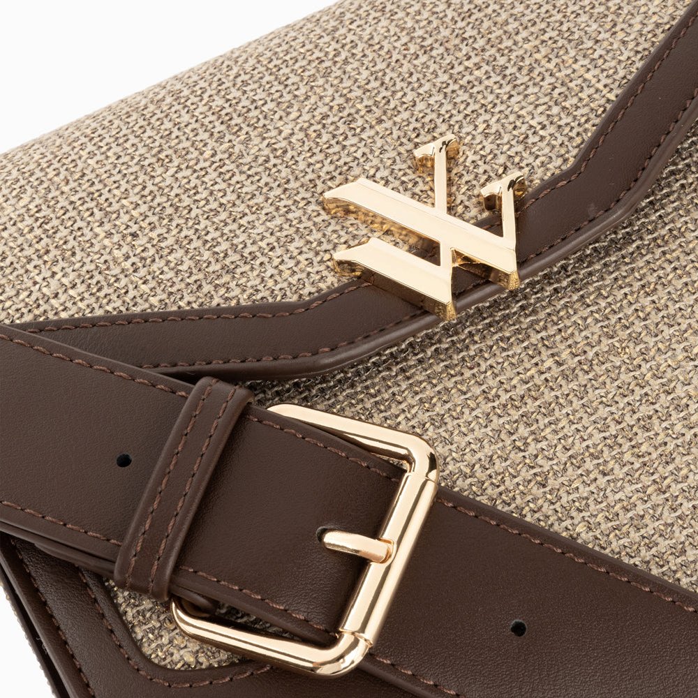 (image for) Petit Sac Cartable Blair Marron En Tweed | Vanessawupromo.Com 778