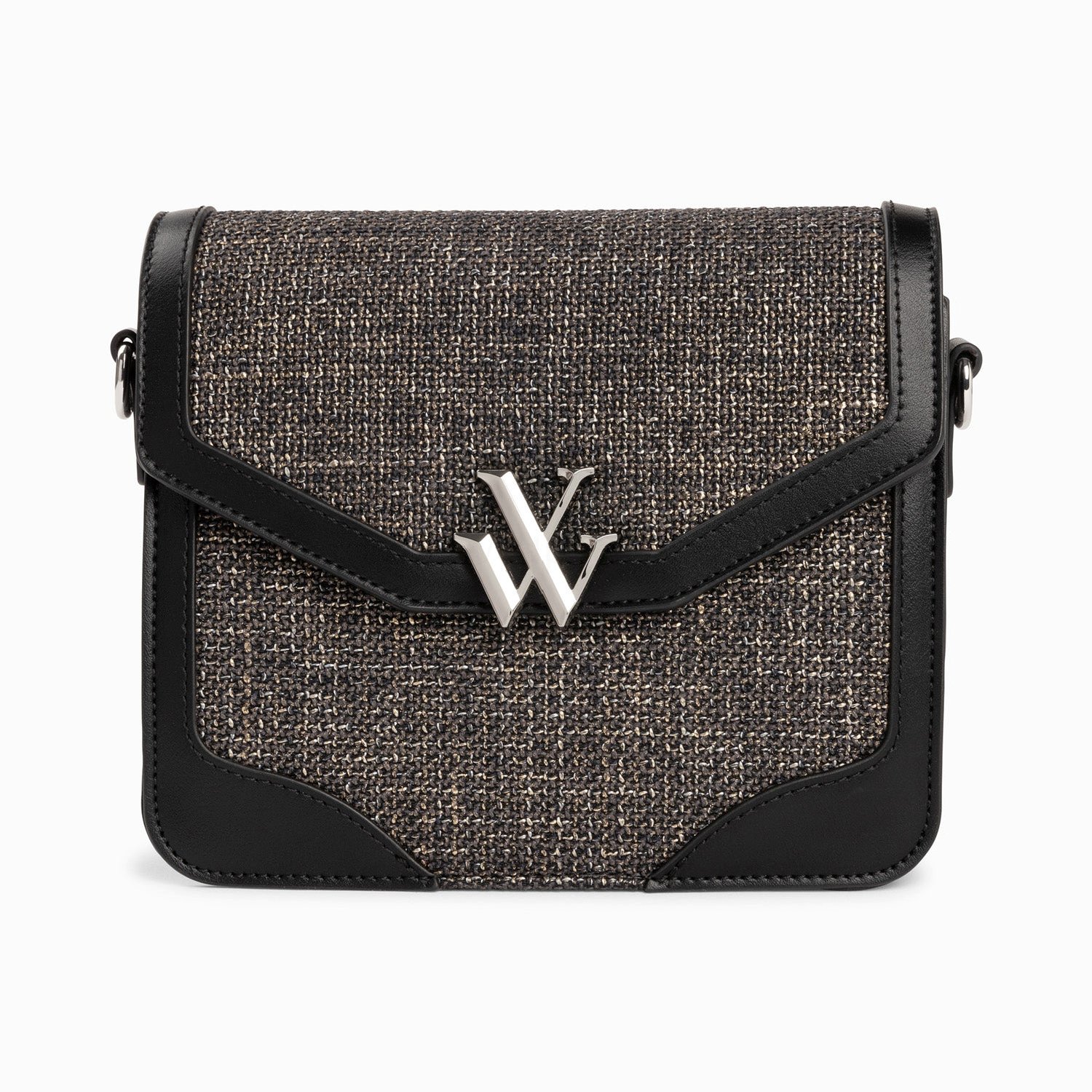 (image for) Petit Sac Cartable Blair Noir En Tweed | Vanessawupromo.Com 779