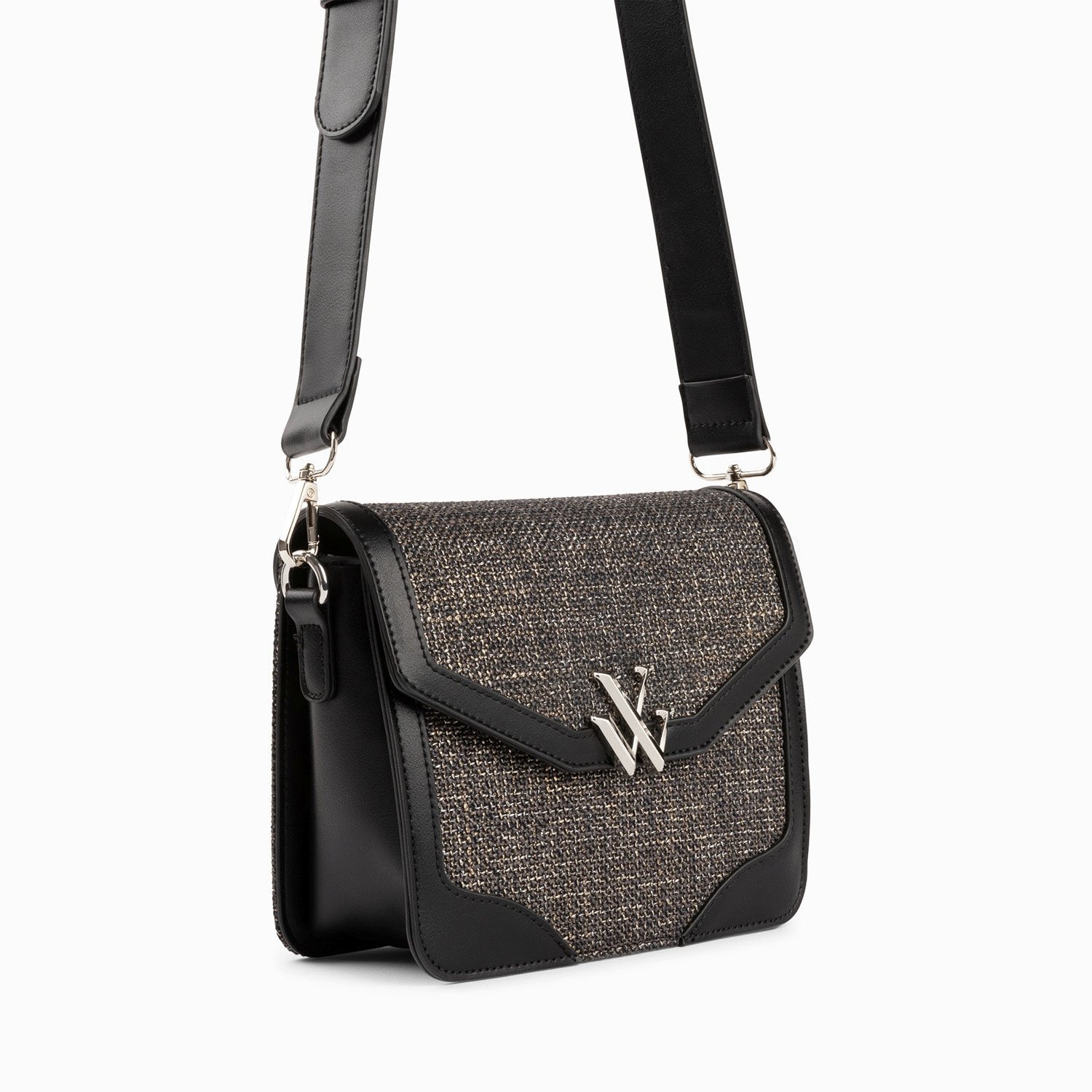 (image for) Petit Sac Cartable Blair Noir En Tweed | Vanessawupromo.Com 779