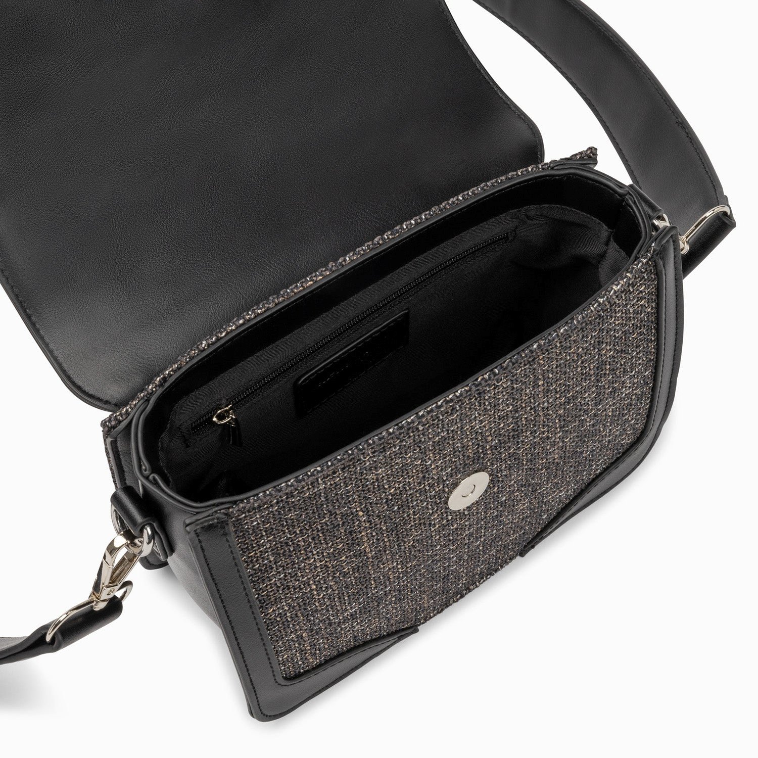 (image for) Petit Sac Cartable Blair Noir En Tweed | Vanessawupromo.Com 779