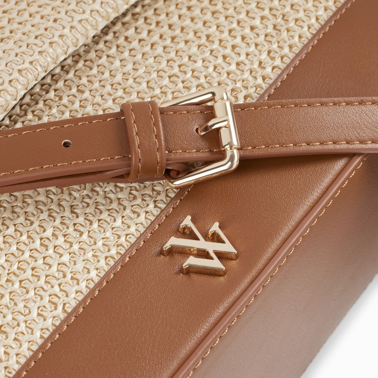 (image for) Sac Cartable Lisa En Raphia Beige à DéTails Camel | Vanessawupromo.Com 54