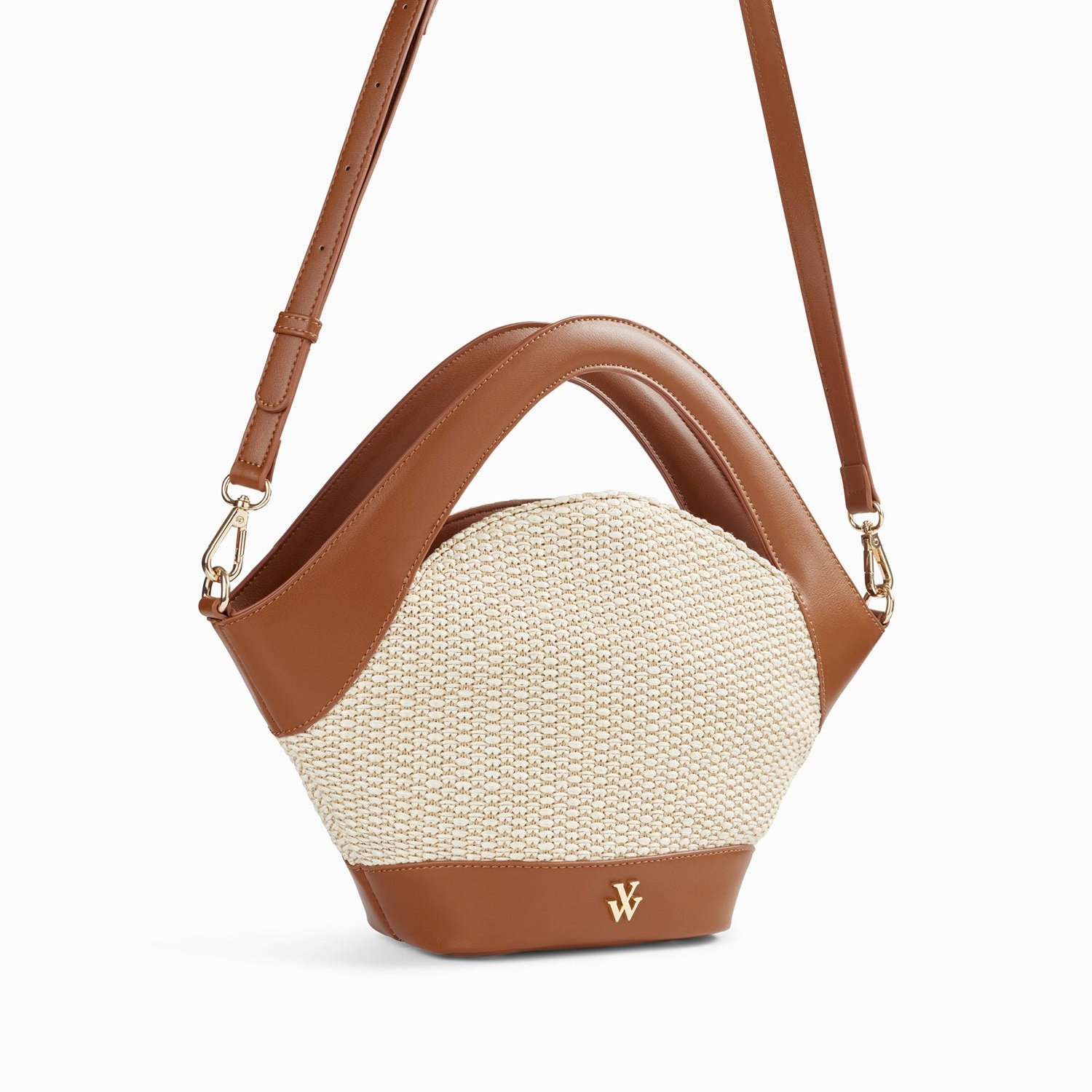 (image for) Petit Sac Panier Juliane Beige Et Camel | Vanessawupromo.Com 13