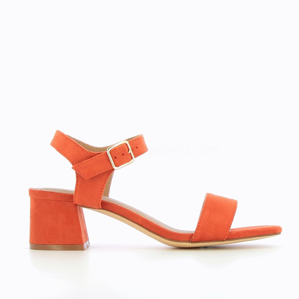 (image for) Sandales Melissa Orange à Petit Talon éPais | Vanessawupromo.Com 449