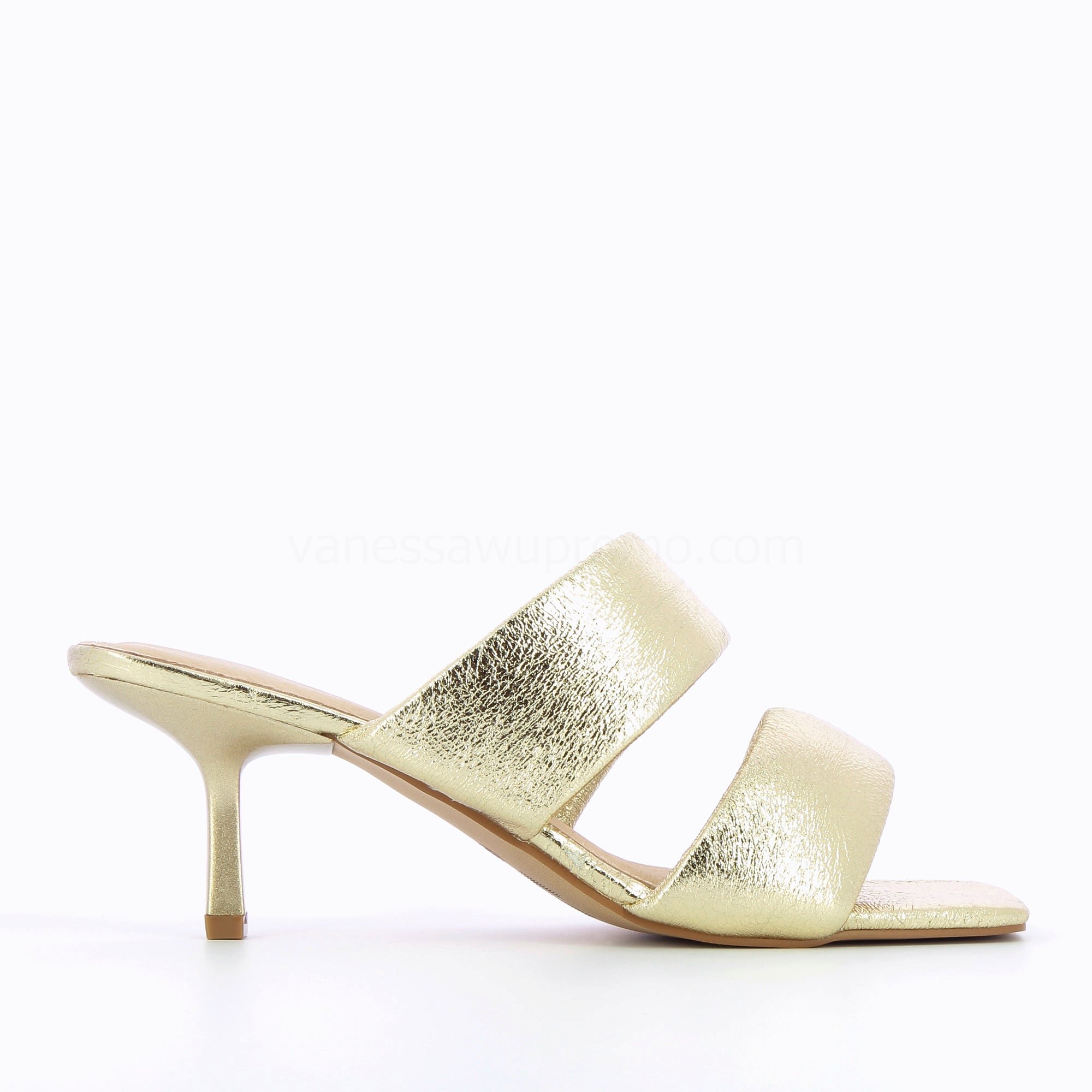 (image for) Mules Elia Or à Brides RembourréEs | Vanessawupromo.Com 573