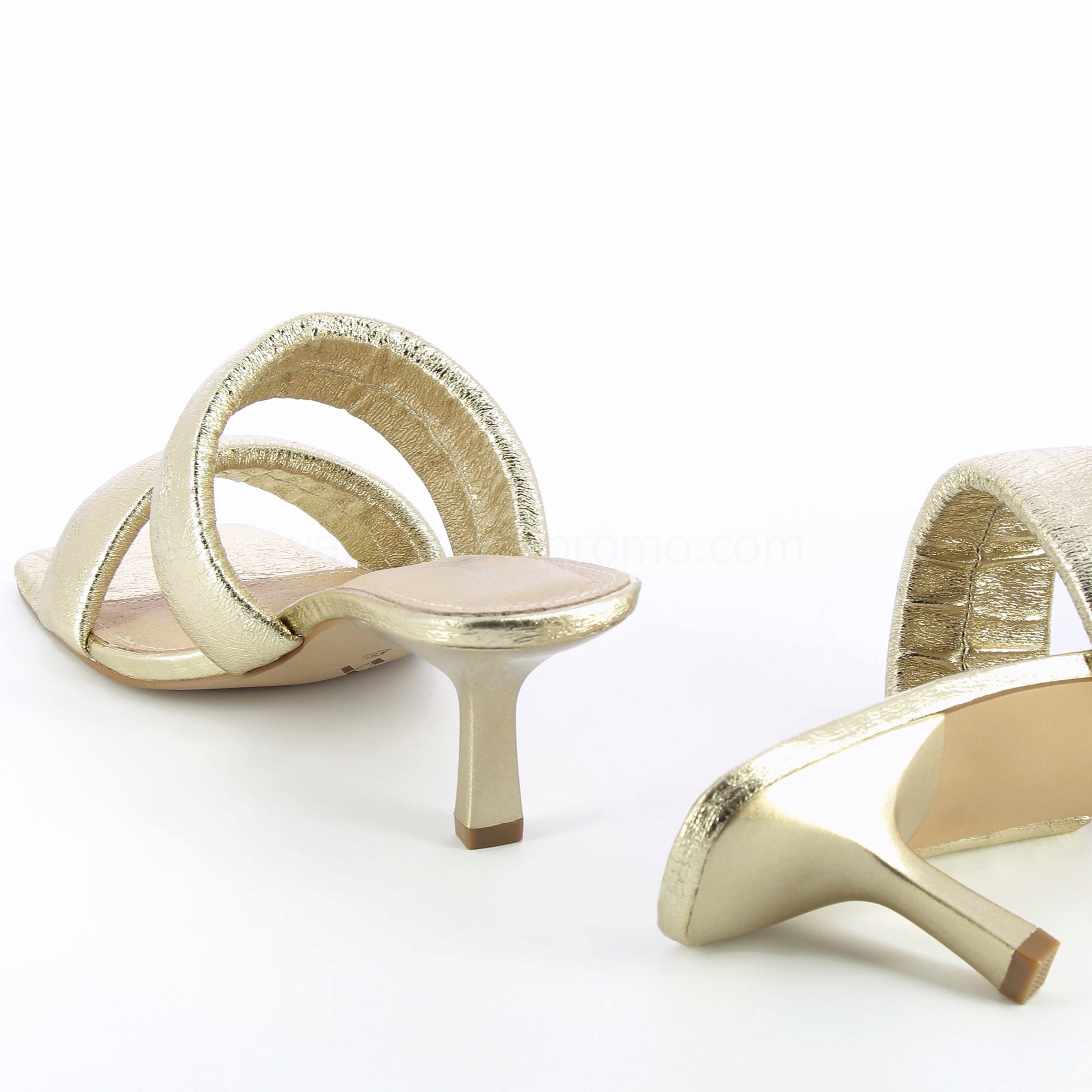 (image for) Mules Elia Or à Brides RembourréEs | Vanessawupromo.Com 573