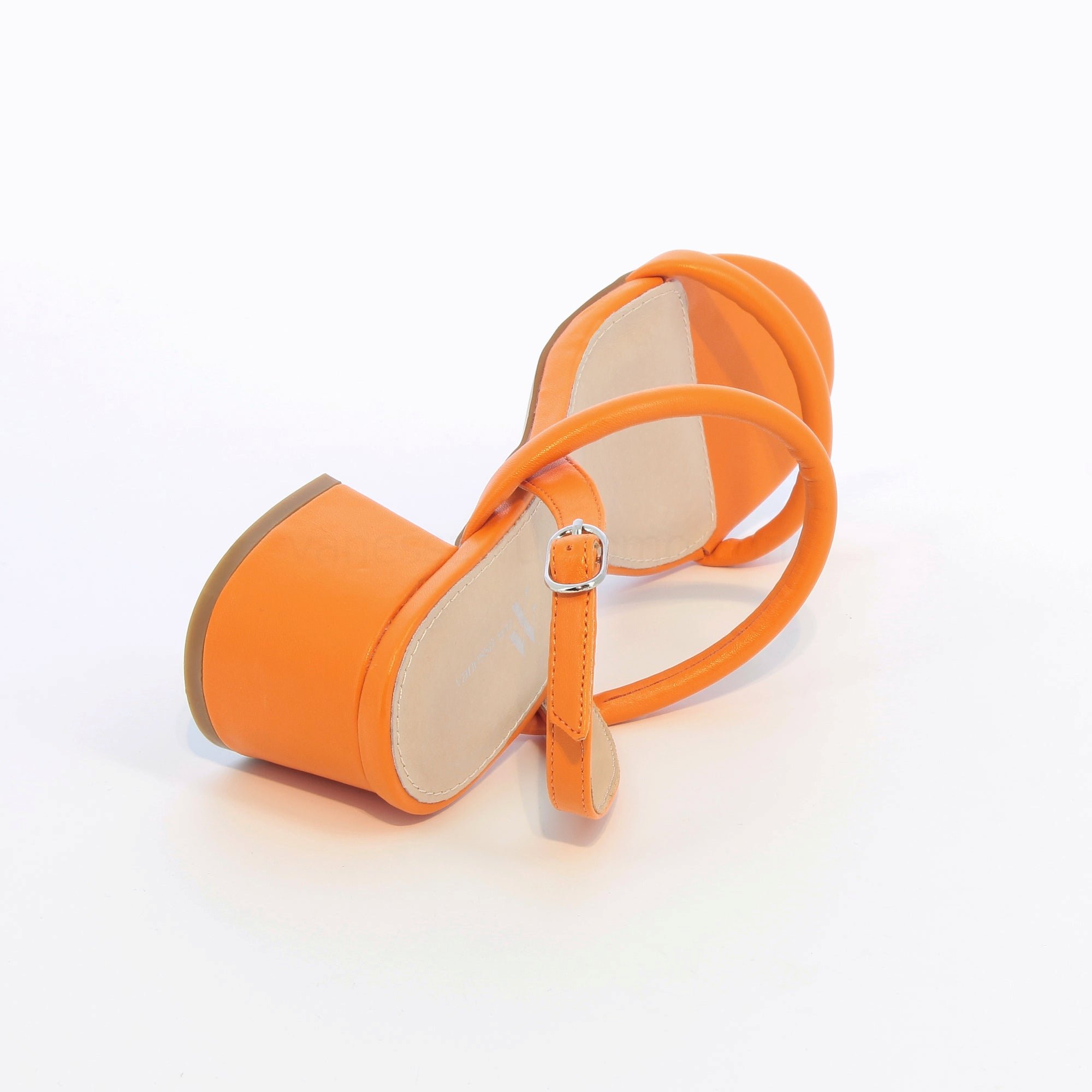 (image for) Sandales à Talon Minimalistes Oriane Orange | Vanessawupromo.Com 576