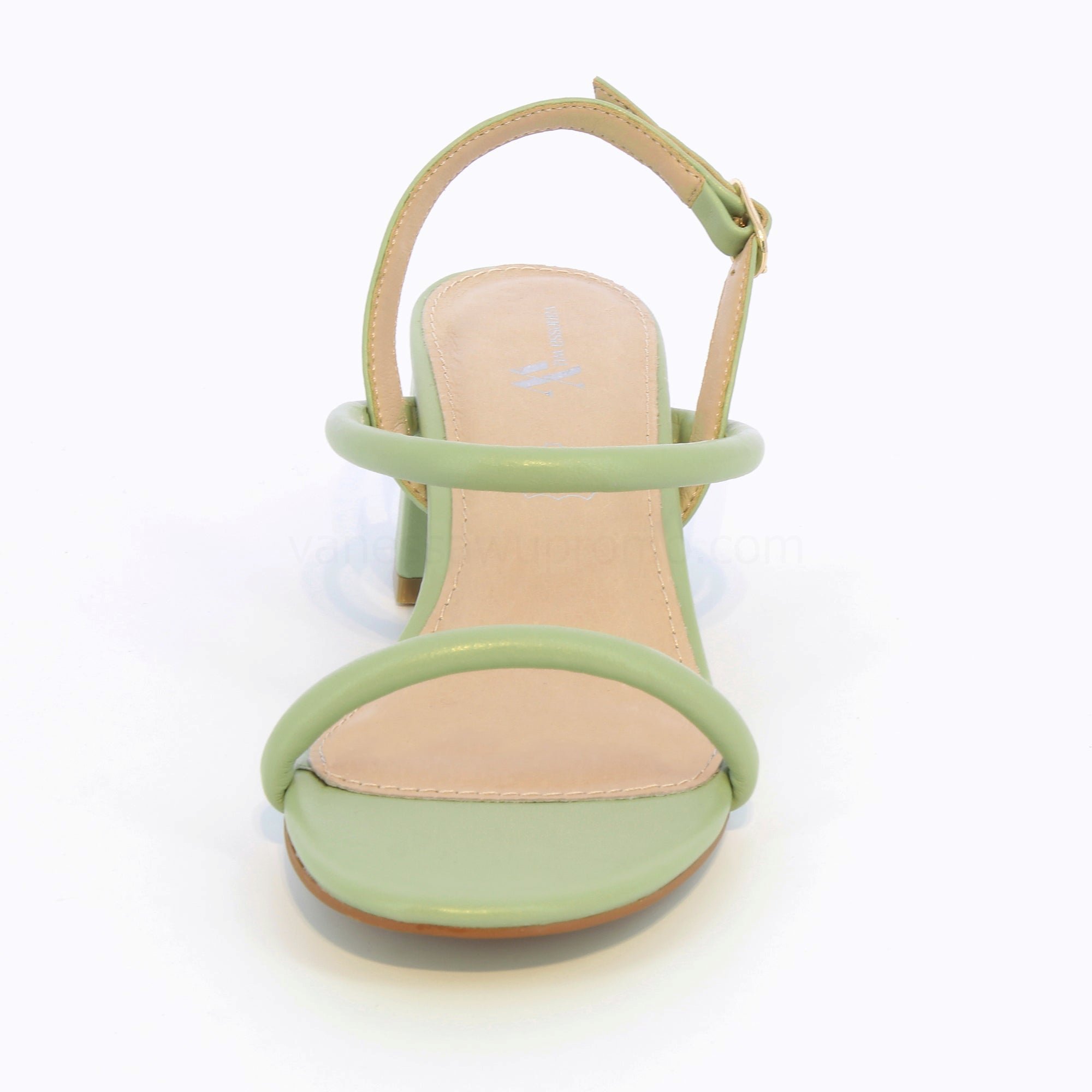 (image for) Sandales à Talon Minimalistes Oriane Vert Pastel | Vanessawupromo.Com 577