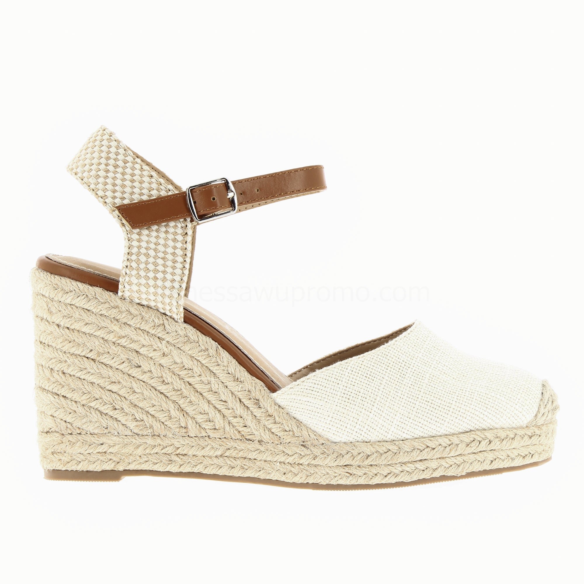 (image for) Sandales CompenséEs Lilou Beige Clair Effet Tissé | Vanessawupromo.Com 268