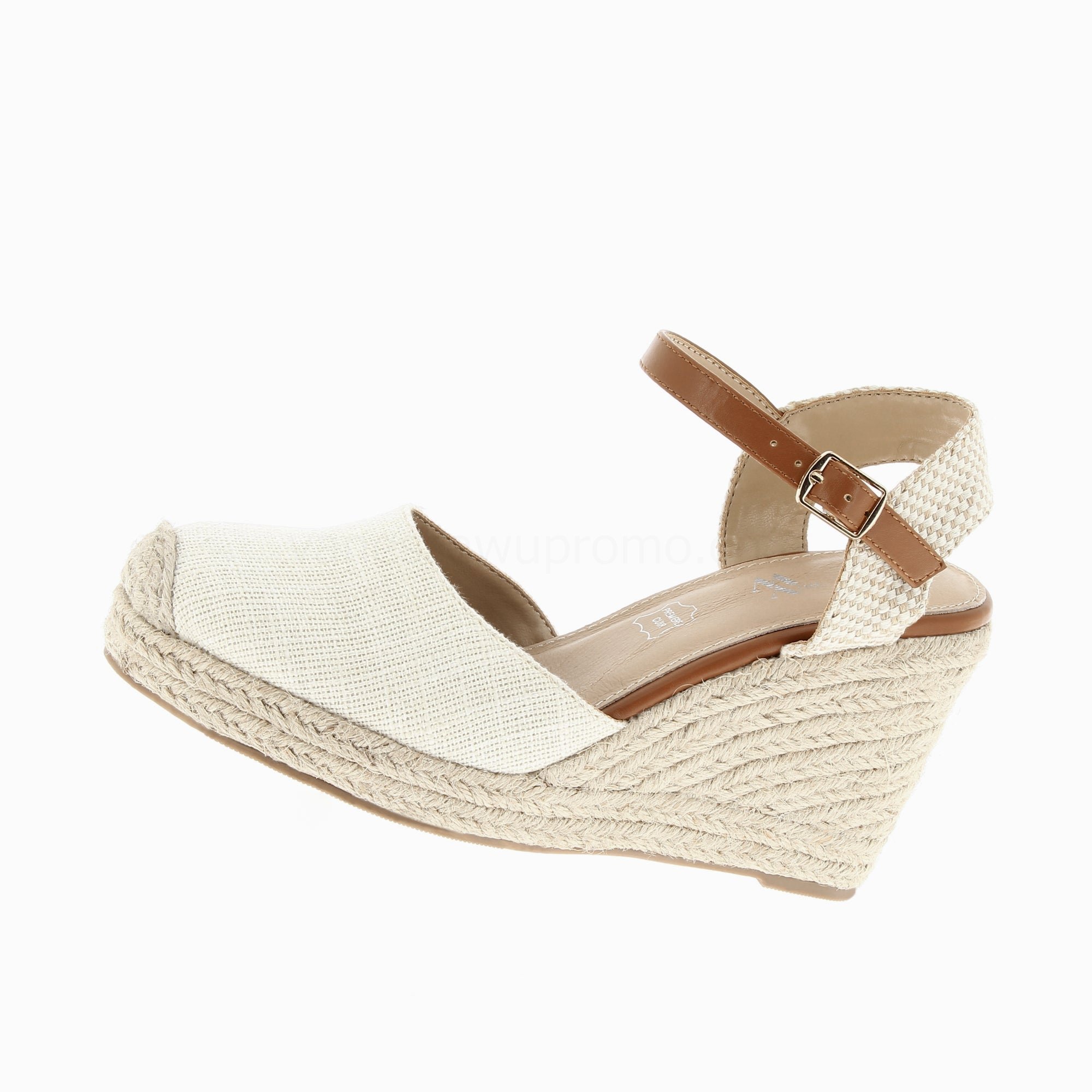 (image for) Sandales CompenséEs Lilou Beige Clair Effet Tissé | Vanessawupromo.Com 268