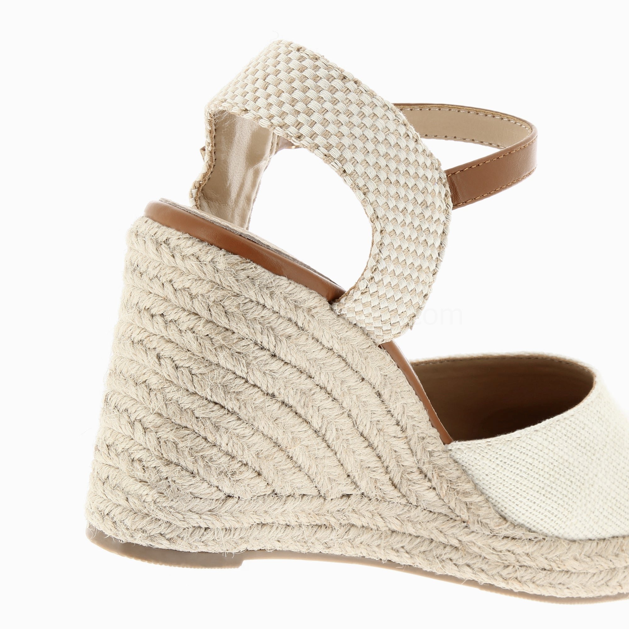 (image for) Sandales CompenséEs Lilou Beige Clair Effet Tissé | Vanessawupromo.Com 268