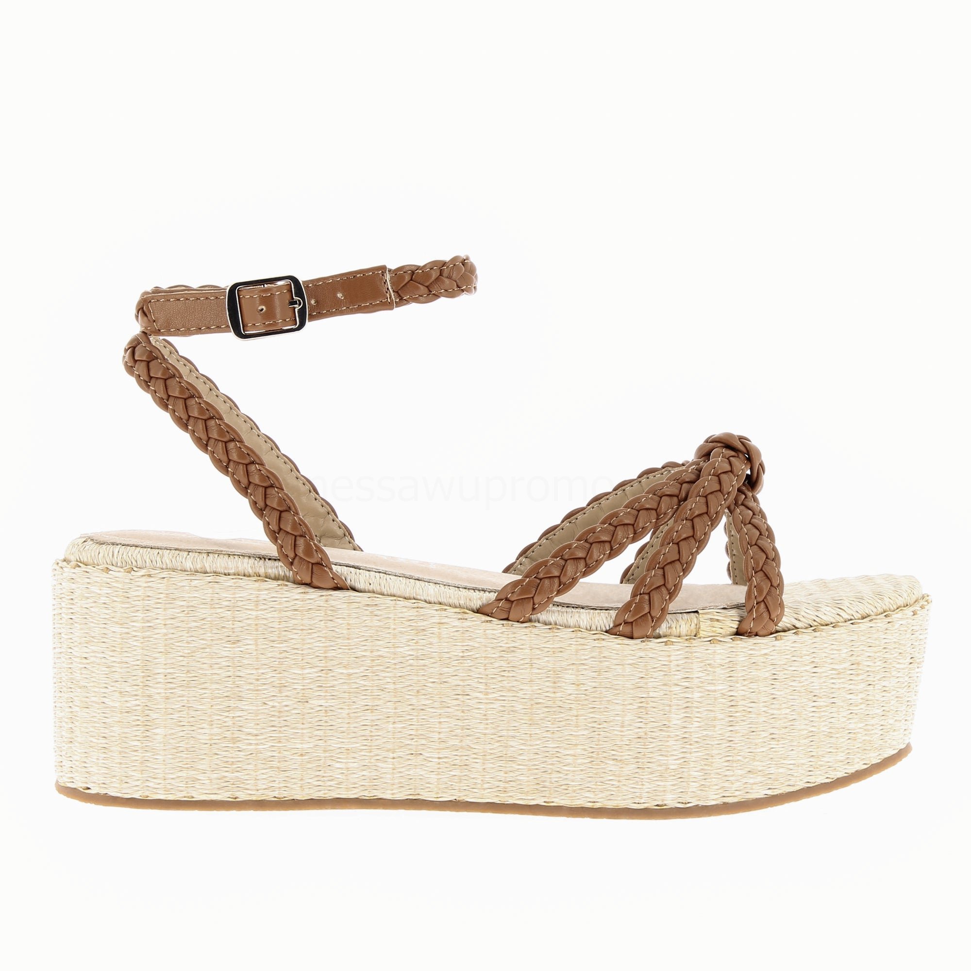 (image for) Sandales à Plateforme Et Brides TresséEs Catalina Camel | Vanessawupromo.Com 326