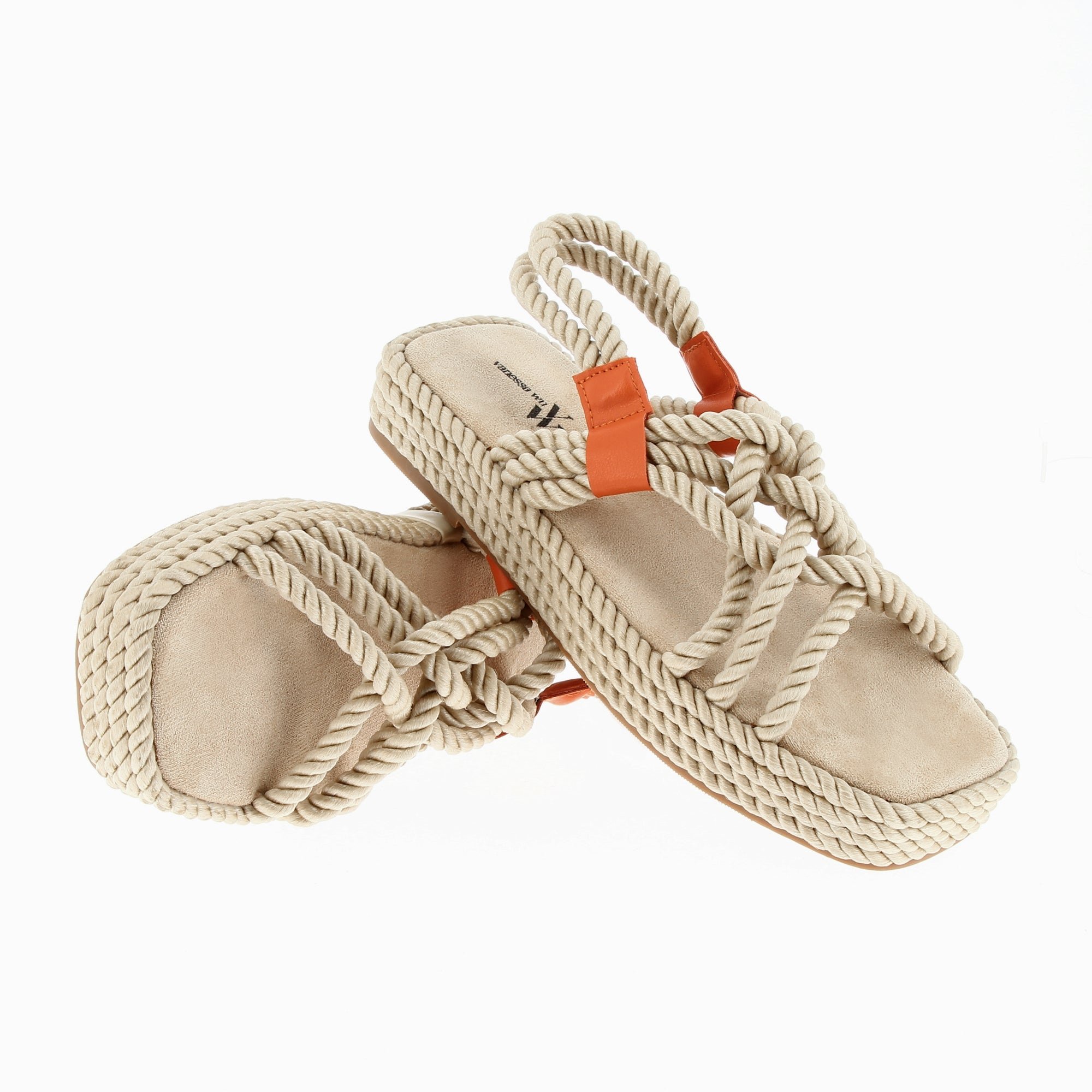 (image for) Sandales En Corde Anya Beige à Plateforme | Vanessawupromo.Com 536