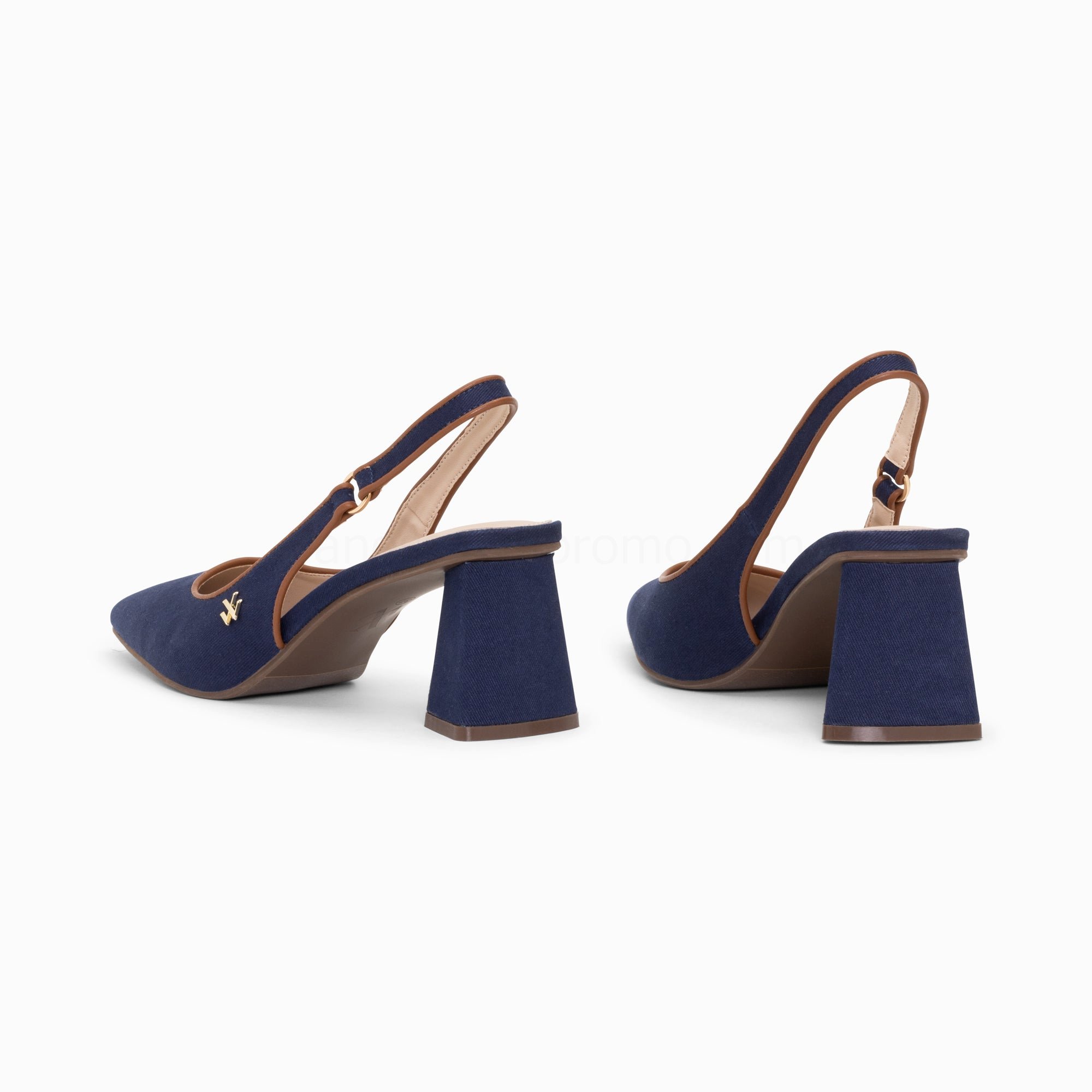 (image for) Escarpins Slingback Lara Marine à Bout Pointu | Vanessawupromo.Com 182